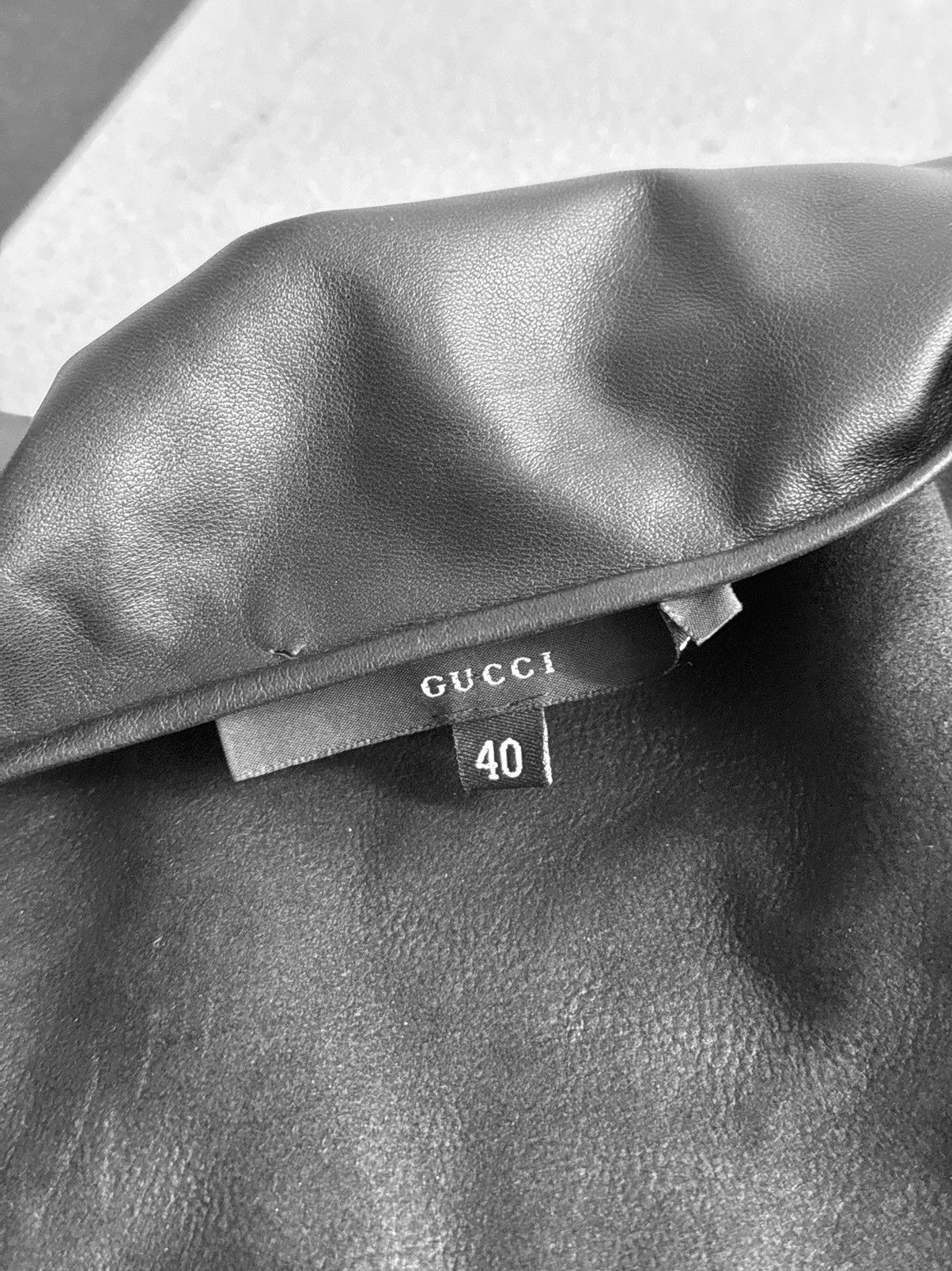 Gucci Gucci by Tom Ford F/W 1999 Runway Leather Black Jacket Size S / US 4 / IT 40 - 8 Thumbnail