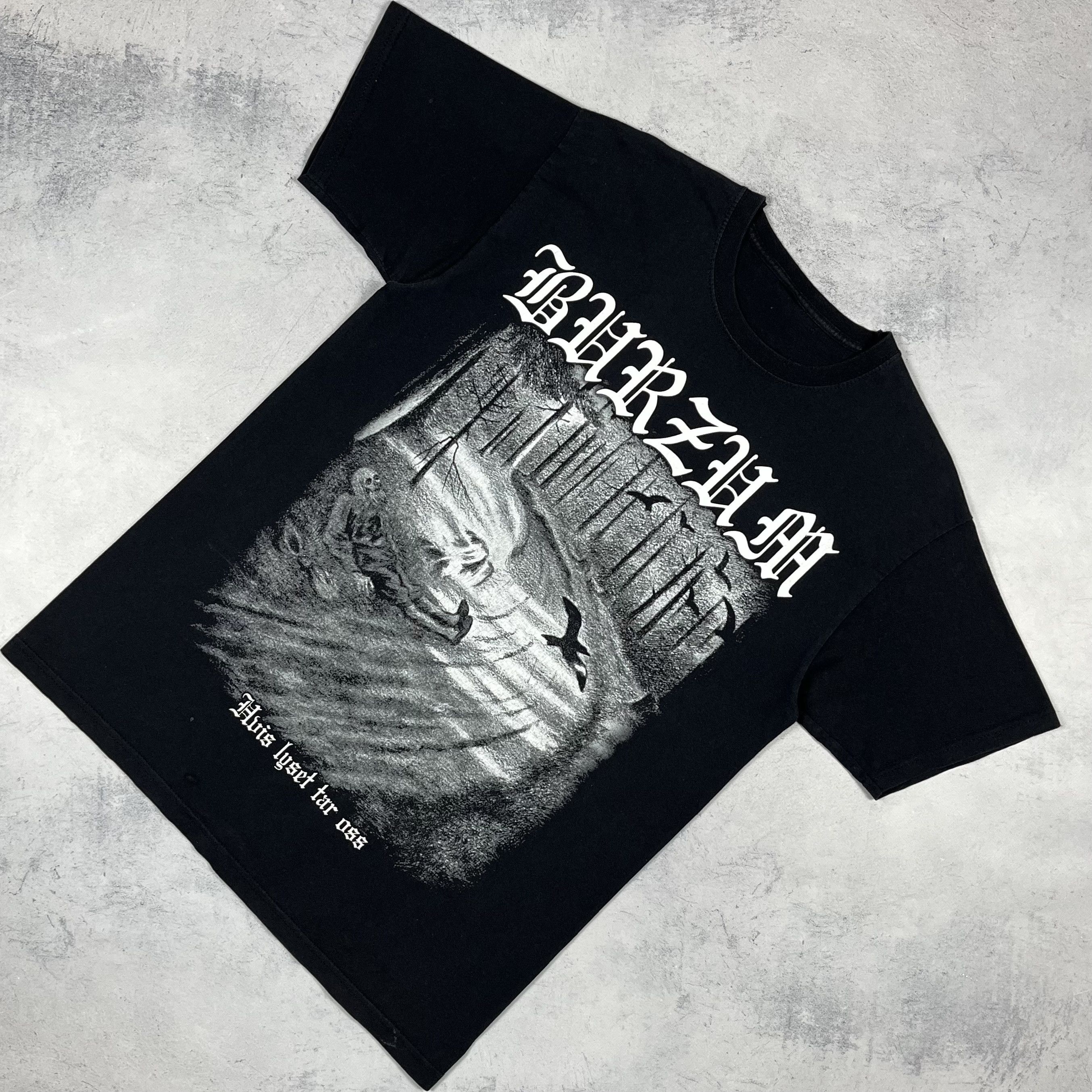 Band Tees Vintage Burzum Hvis Lyset Tar Oss Black Metal T Shirt 00’s Size US M / EU 48-50 / 2 - 1 Thumbnail