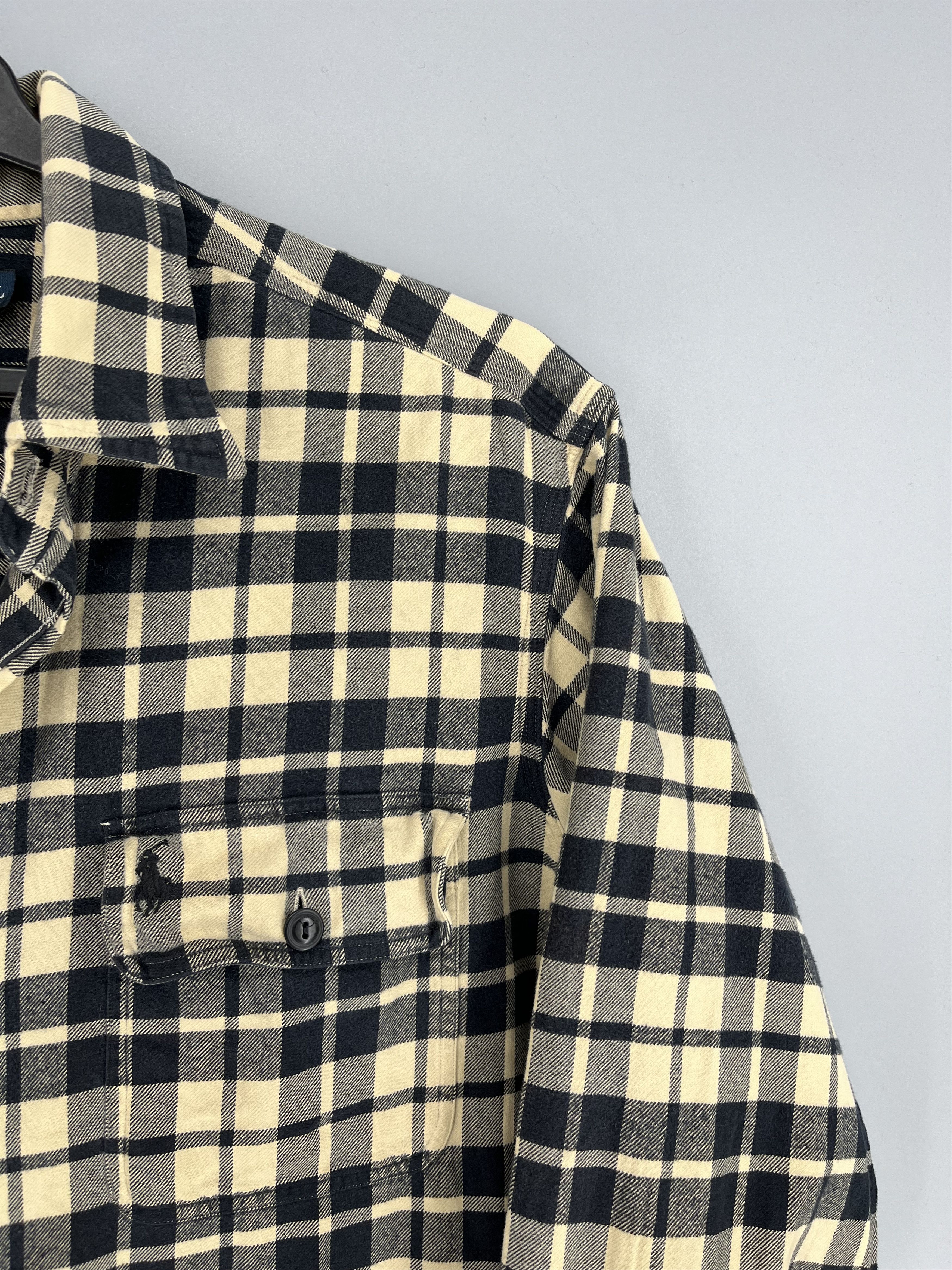 Polo Ralph Lauren Vintage Flannel Polo Raplh Lauren Plaid Shirt Travis style Size US L / EU 52-54 / 3 - 6 Thumbnail