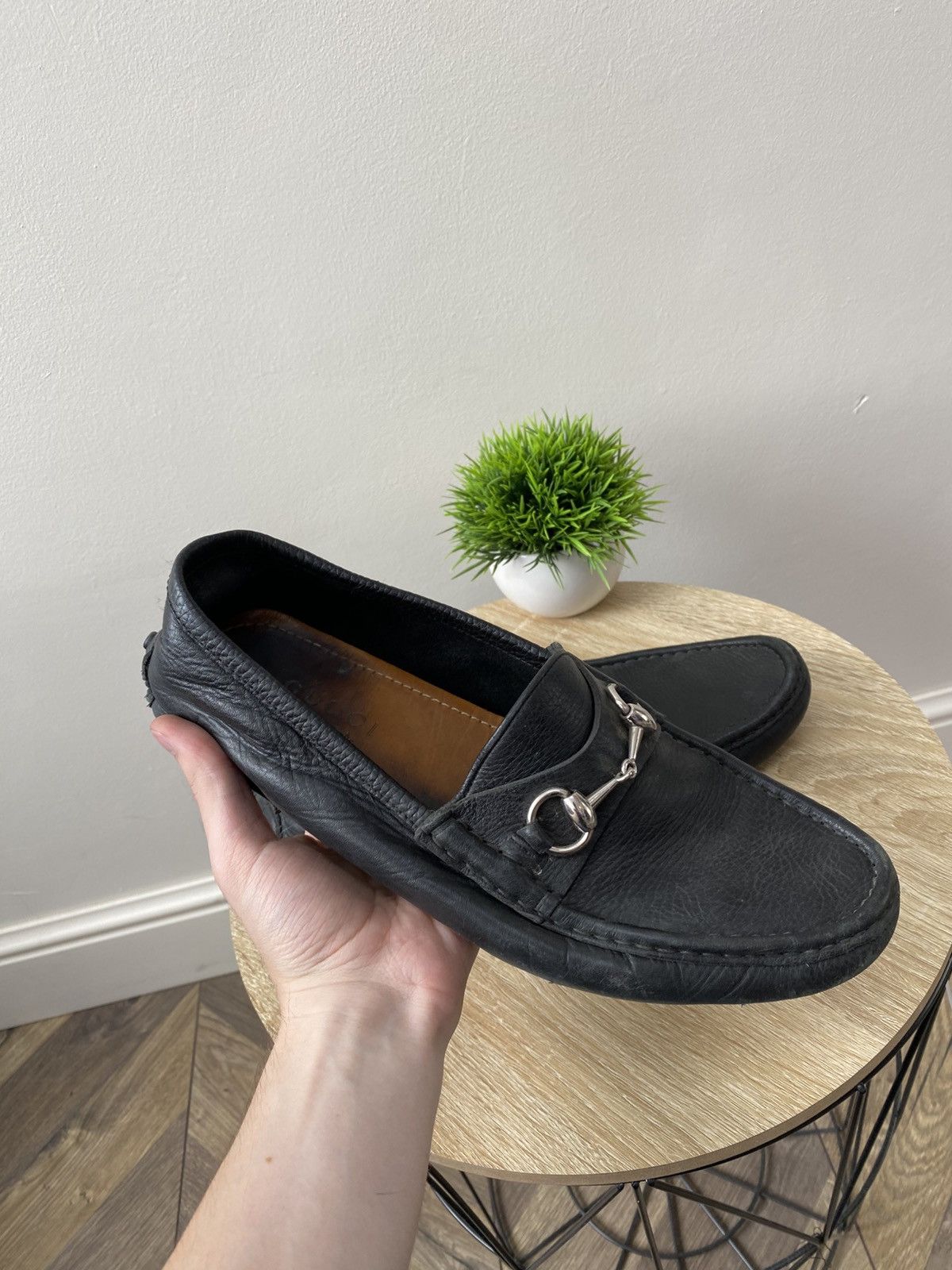 Gucci Vintage Gucci Luxury Leather Loafers Size US 9.5 / EU 42-43 - 1 Thumbnail