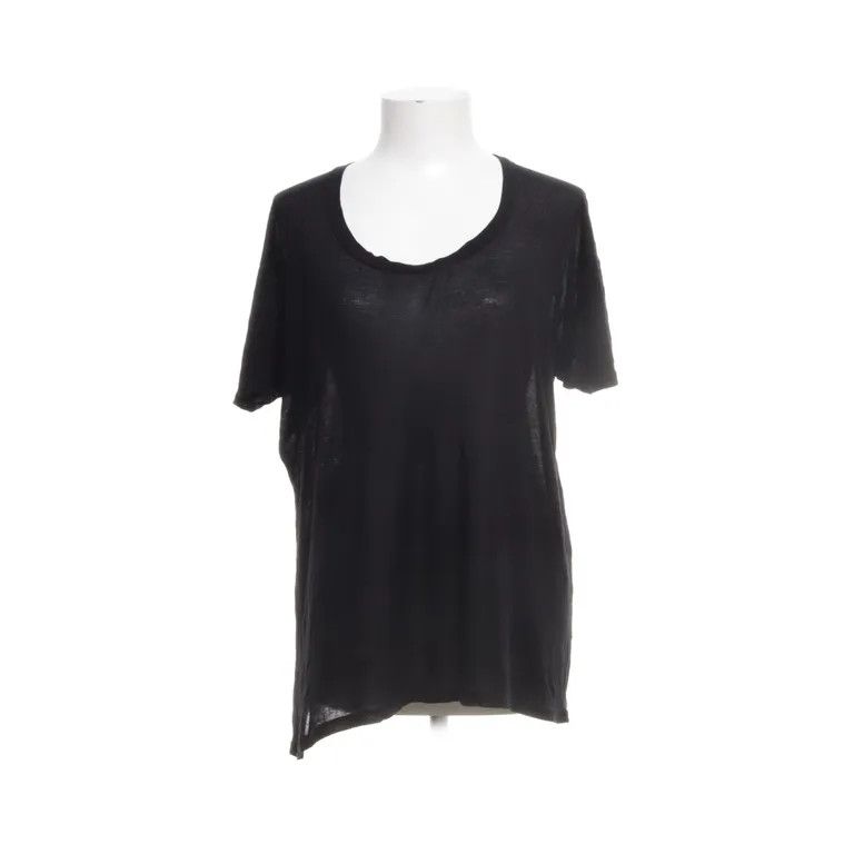 Enza Costa Semi-Sheer Scoop Neck T-Shirt Black Size M Size M / US 6-8 / IT 42-44 - 1 Thumbnail