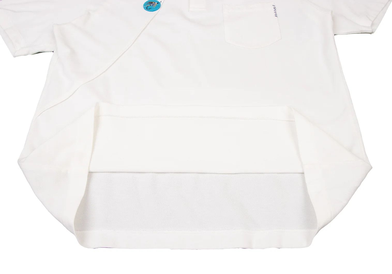 Issey Miyake Contrast Patchwork Polo Shirt in White Size US XL / EU 56 / 4 - 9 Thumbnail