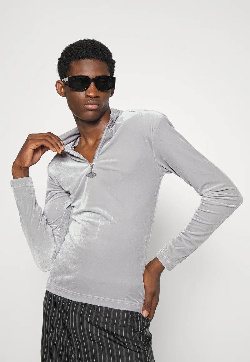 Han Kjobenhavn !DS! SS22 Han Kjobenhavn Half Zip Sharp Grey Long Sleeve Size US M / EU 48-50 / 2 - 3 Thumbnail