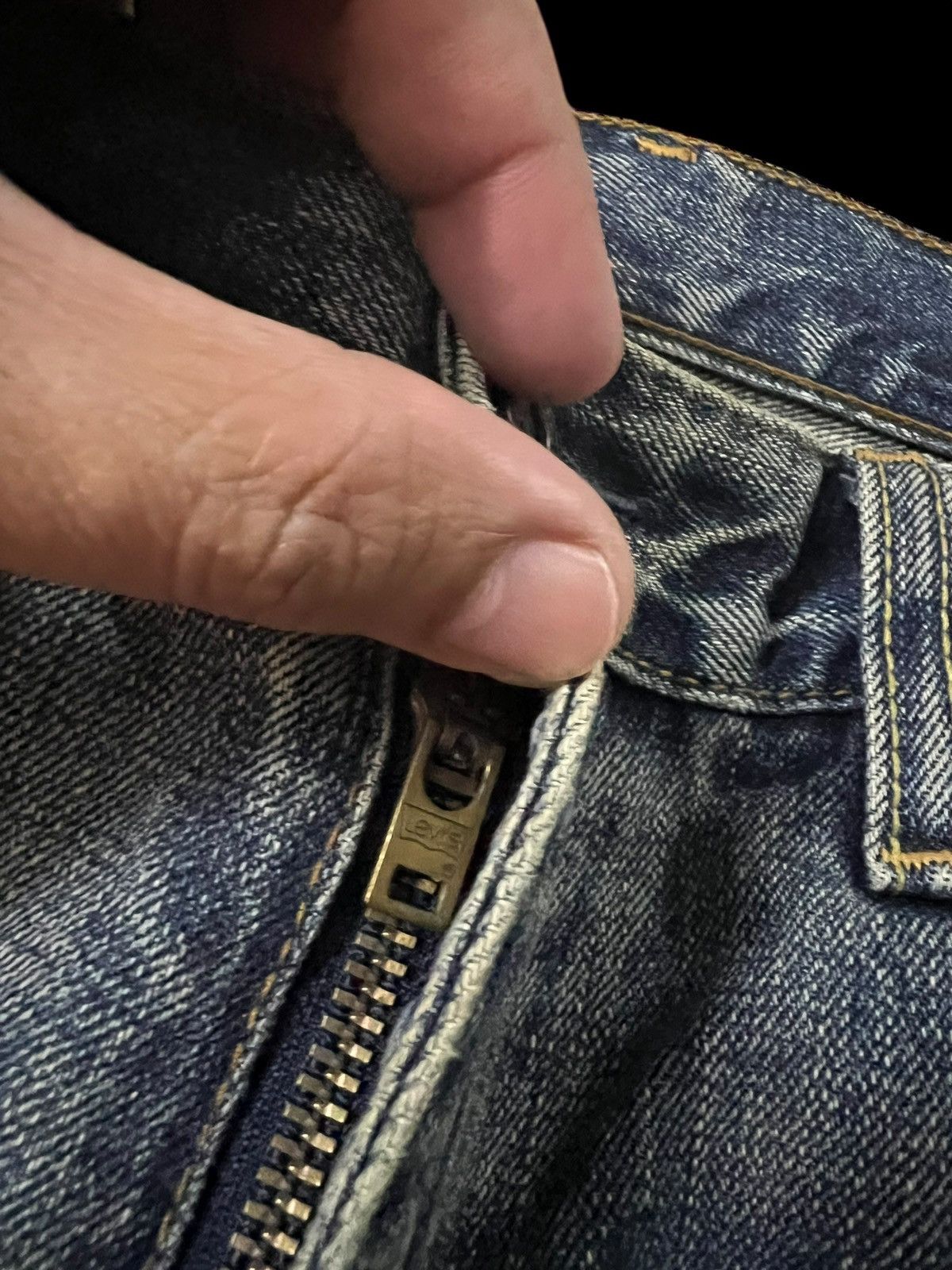 Levi's Vintage Levi’s 502 Mud Wash Jean Very Rare Size US 33 - 12 Thumbnail