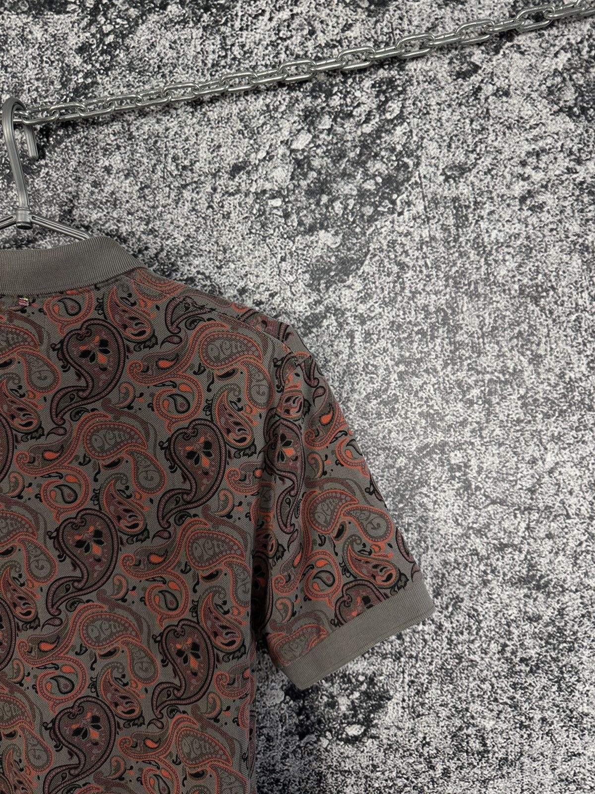 Pretty Green Pretty Green Short Sleeve Polo Shirt Paisley Print Size S Size US S / EU 44-46 / 1 - 11 Thumbnail