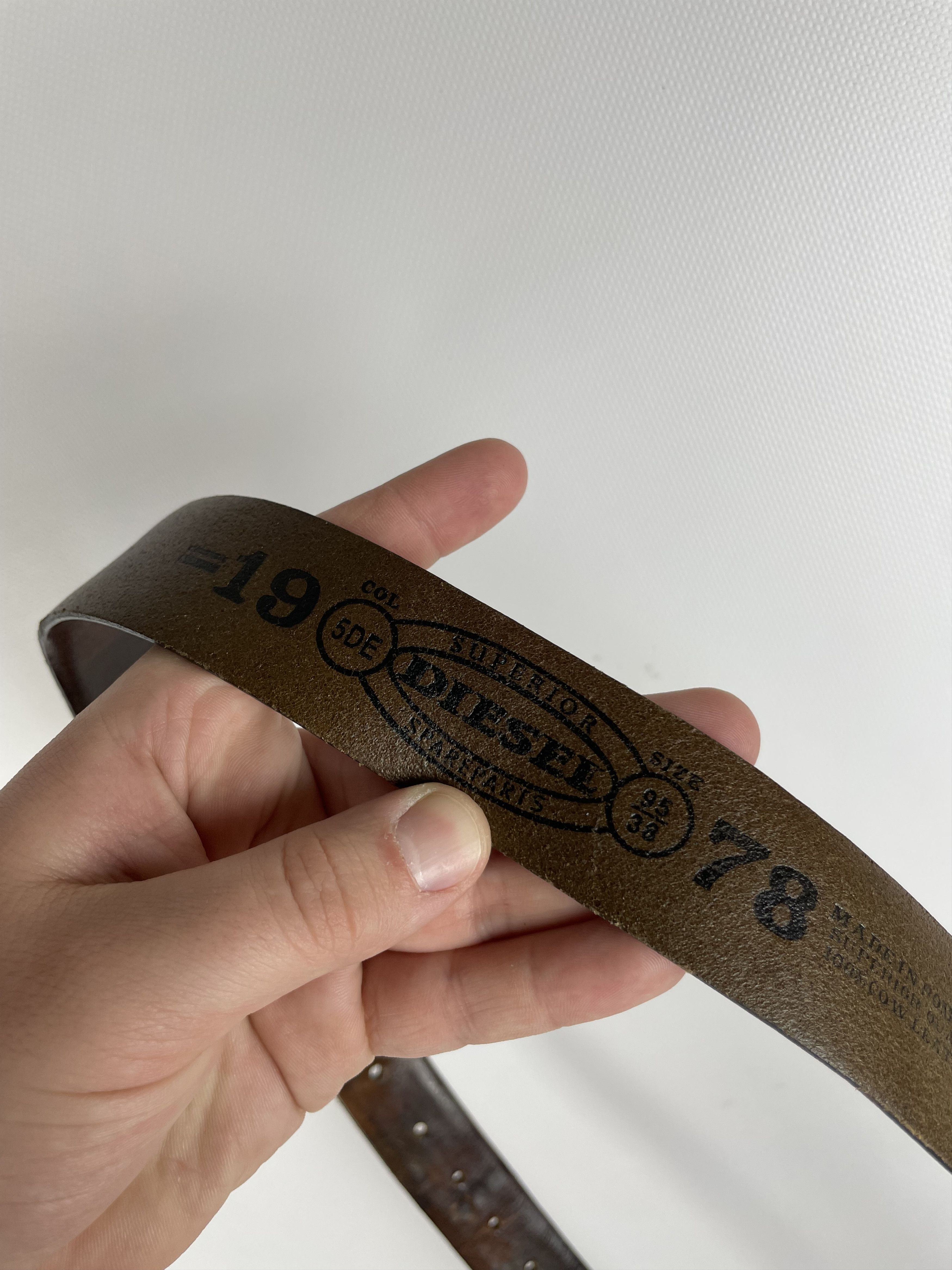 Diesel Vintage Leather Diesel Belt Size ONE SIZE - 7 Thumbnail