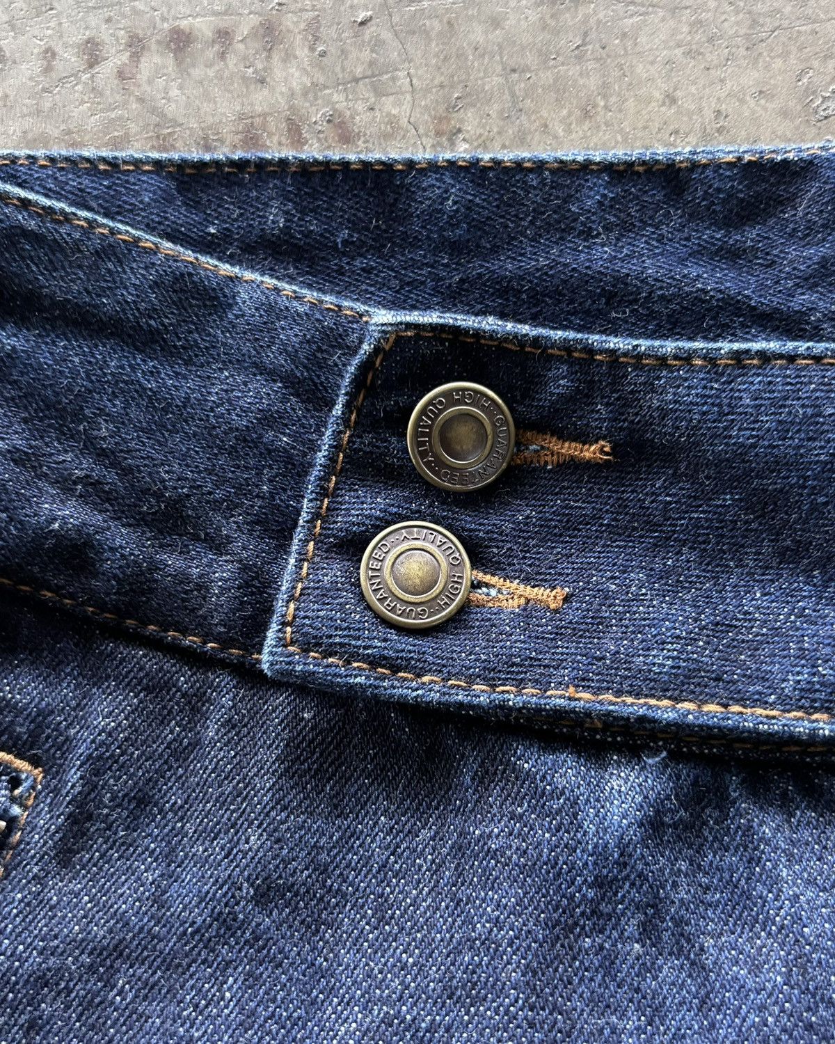 Beauty Beast × Japanese Brand × Tornado Mart 2000s quatre-lien Raw Denim Flared Jeans Size US 28 / EU 44 - 6 Thumbnail