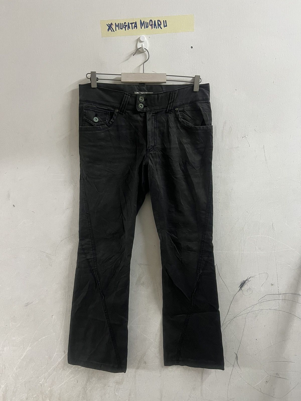 Designer × Japanese Brand BLACK FADED MK MICHEL KLIEN HOMME COTTON PANT Size US 32 / EU 48 - 1 Thumbnail