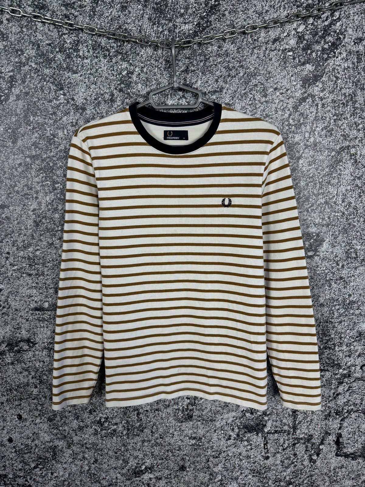 Fred Perry Men’s Fred Perry Striped Sweatshirt Pullover Casual Size M Size US M / EU 48-50 / 2 - 1 Thumbnail