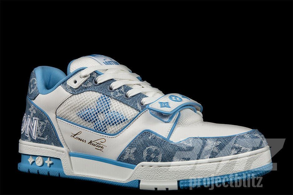 Louis Vuitton LOUIS VUITTON LV TRAINER SNEAKER MONOGRAM DENIM VIRGIL ABLOH Size US 10 / EU 43 - 8 Thumbnail