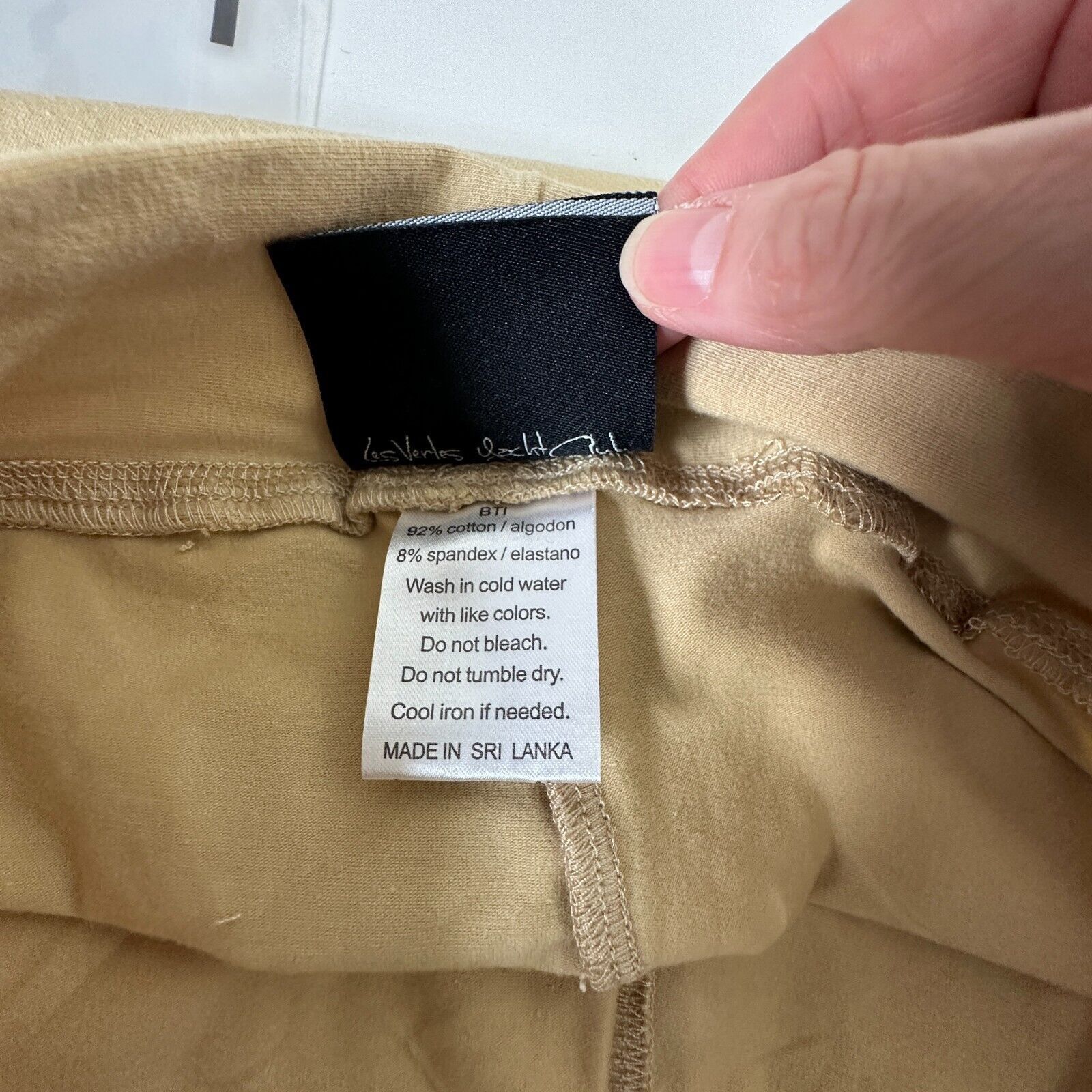Other Les Vertes Yacht Club Tan Leggings Black LVYC logo Waist M Size 30" / US 8 / IT 44 - 8 Thumbnail