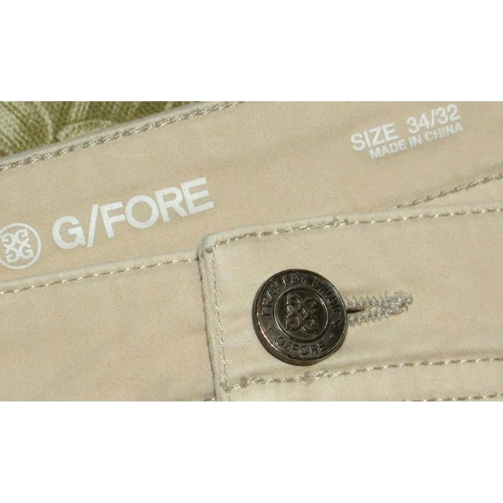 Vintage GFORE Ecru Performance Chino Pants 34 x 32 Mens Pants Chino 34x32 Ecru Size US 34 / EU 50 - 5 Thumbnail