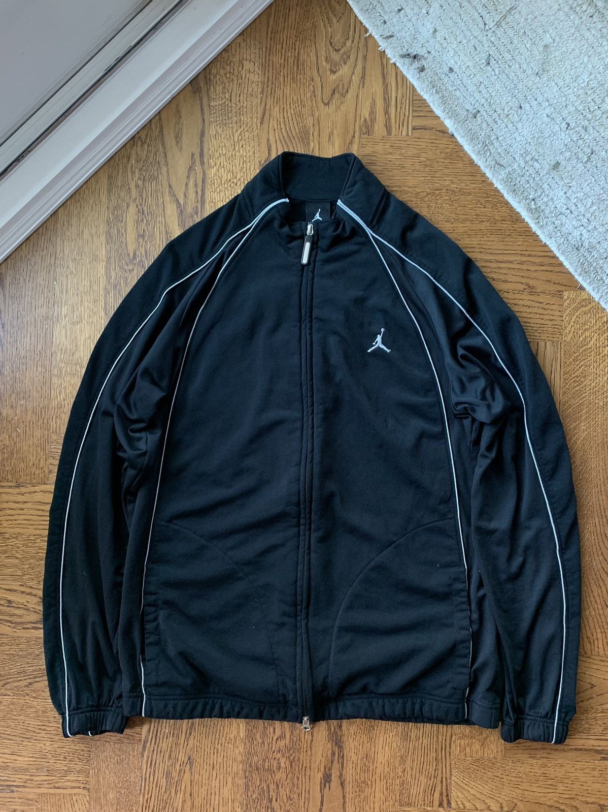 Nike Nike Air Jordan Track Jacket Double Zip 2000s Contrast Y2K | Grailed