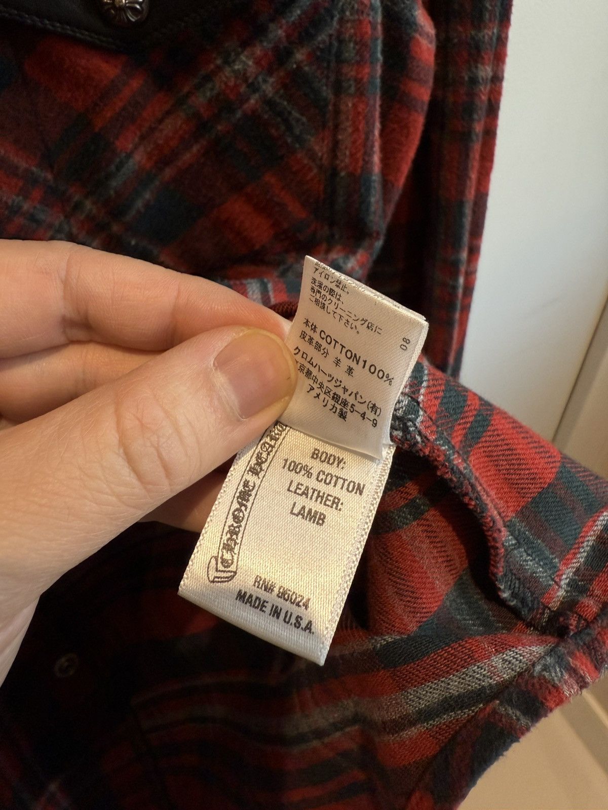 Chrome Hearts Leather fleur flannel with cross patch Size US M / EU 48-50 / 2 - 10 Thumbnail