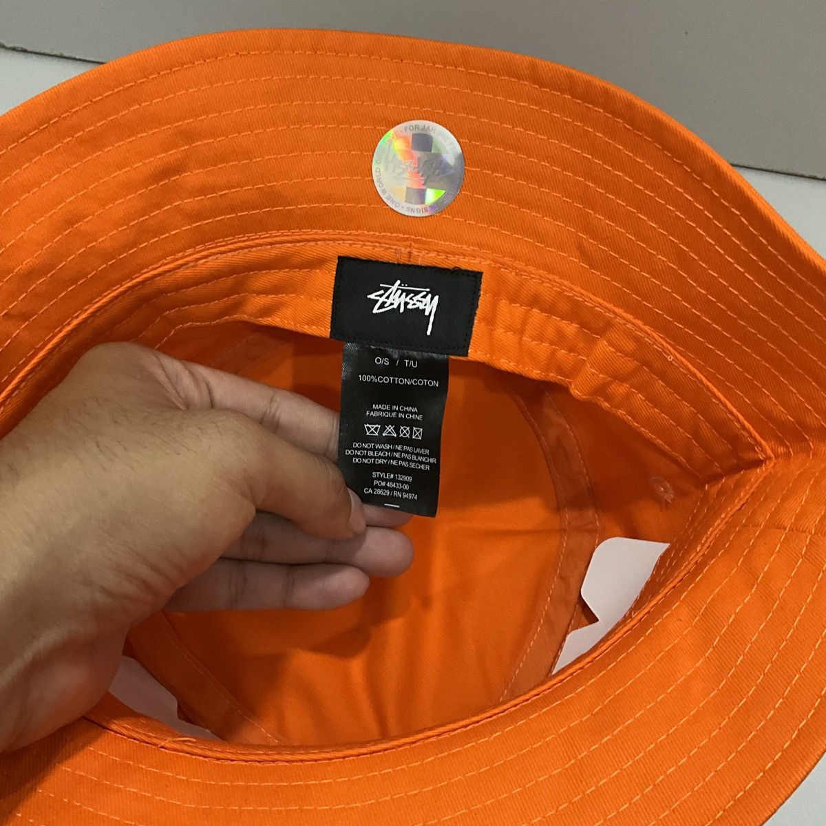 Stussy Stussy bucket hat orange Size ONE SIZE - 4 Thumbnail
