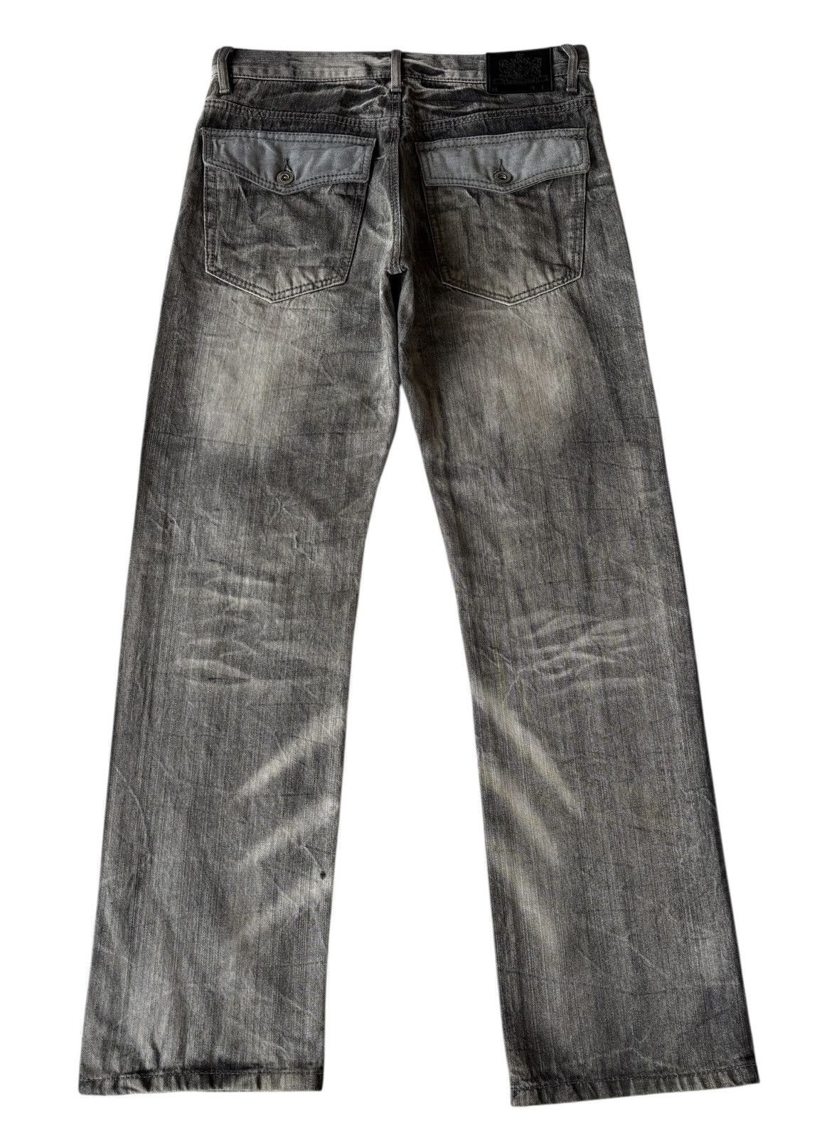 Kapital Vintage Thrashed Smoke Gray Distressed Denim Jeans Size US 33 - 2 Thumbnail
