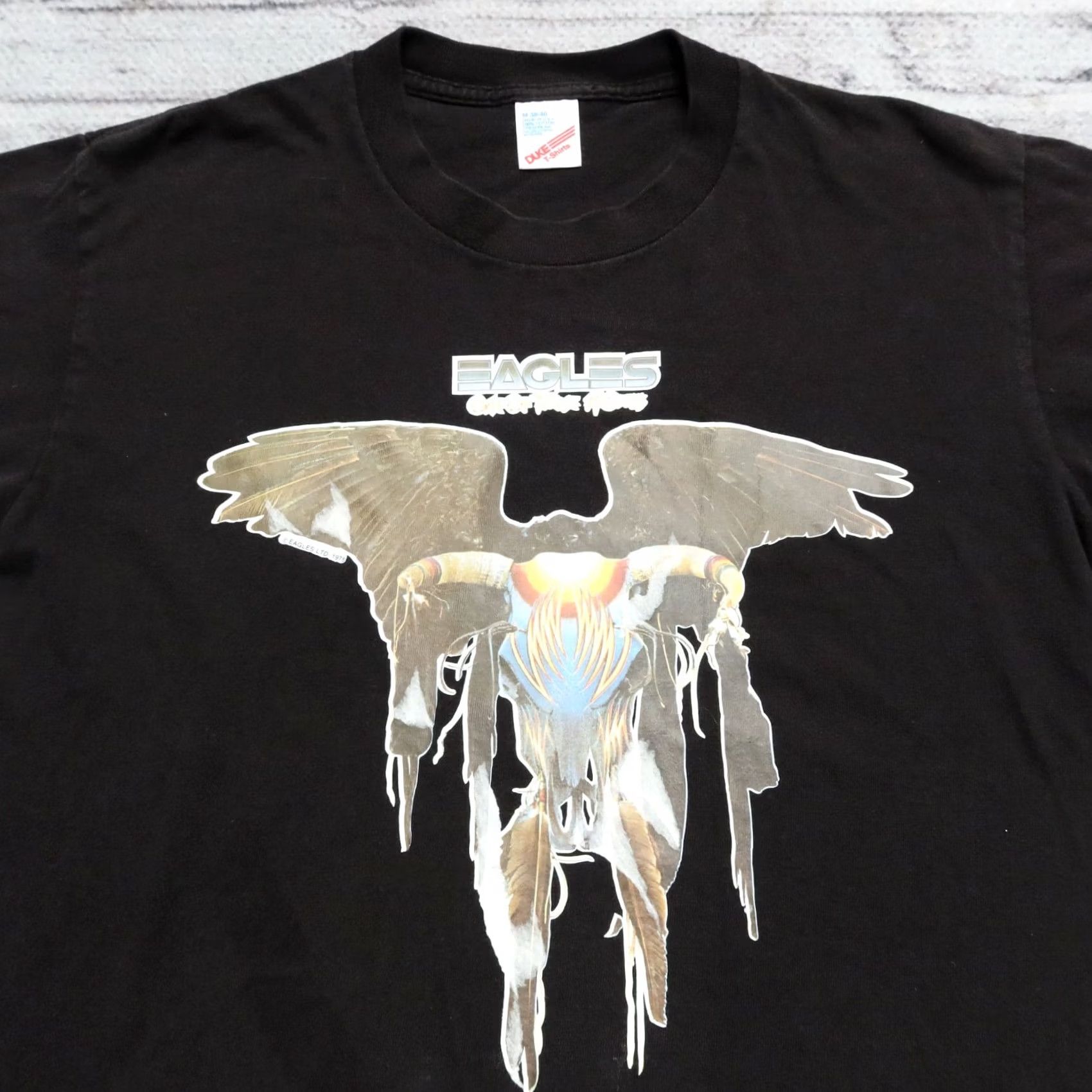Vintage Vintage Eagles One Of These Nights Rock Band Shirt Mens Medium Black Duke Size US M / EU 48-50 / 2 - 5 Thumbnail