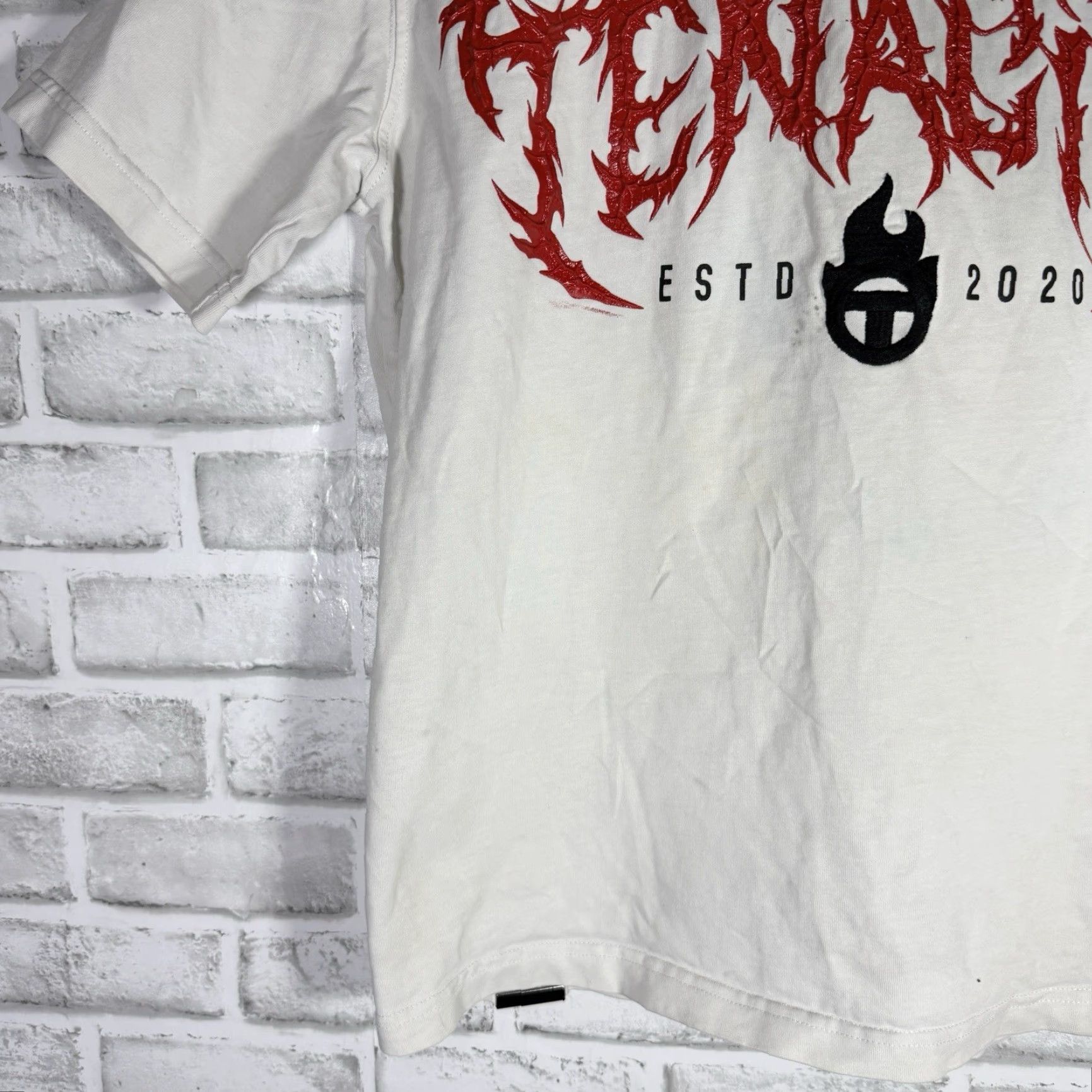 Vintage VINTAGE Tenaciti White 100% Cotton Tee Mens XS Size Graphic Tee White 90s Mens Size US XS / EU 42 / 0 - 3 Thumbnail