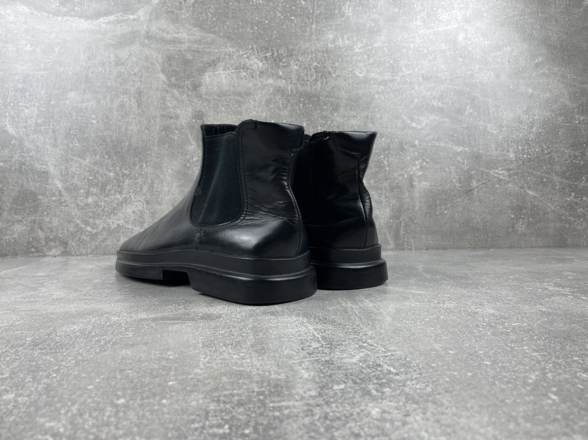 Other Y2K Avant Garde Black Square Toe Chelsea Leather Boots Size US 8.5 / EU 41-42 - 4 Thumbnail