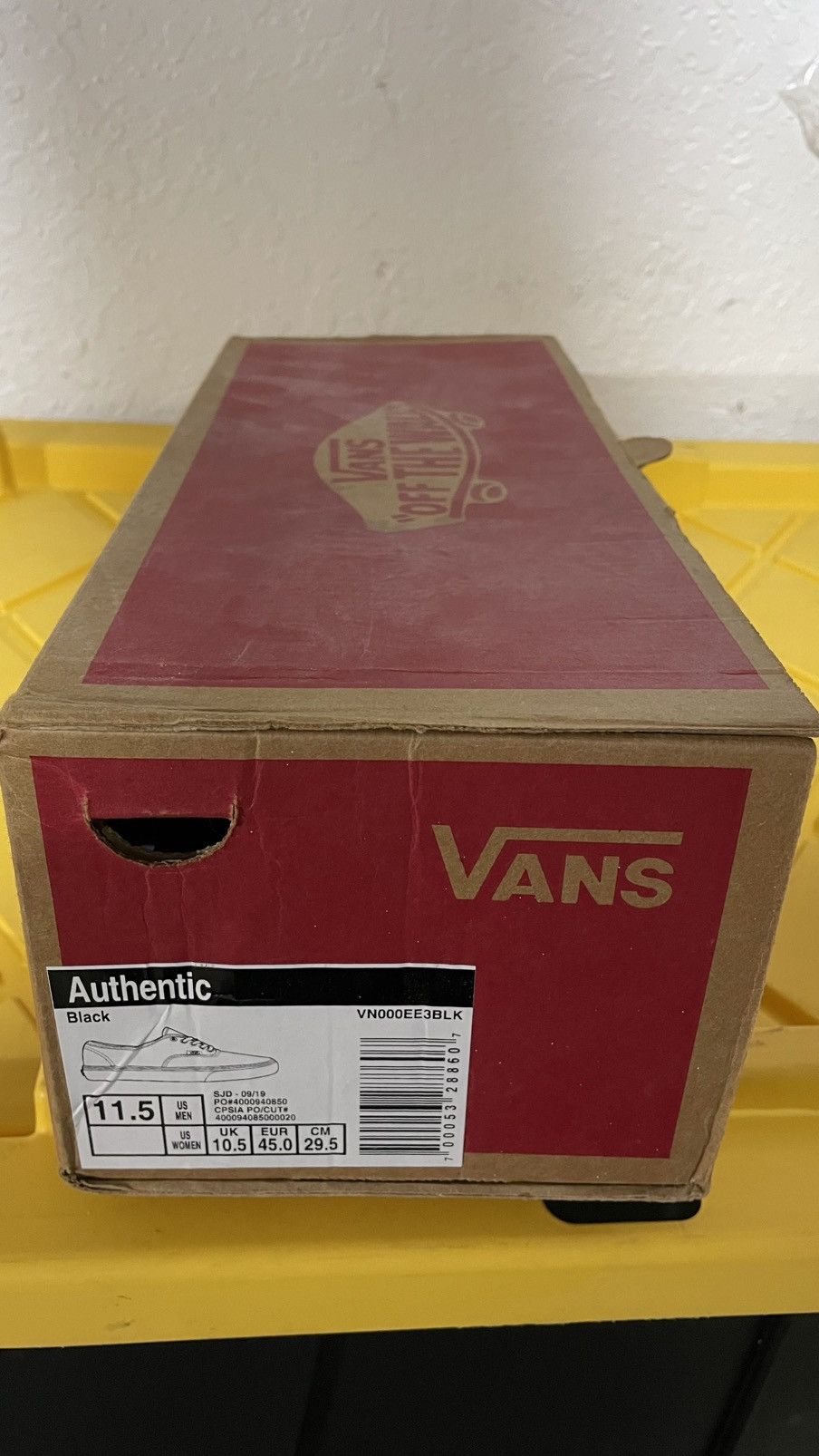 Vans Vans Authenitc Classic Canvas unisex Skateboarding shoe S Size US 11.5 / EU 44-45 - 7 Thumbnail