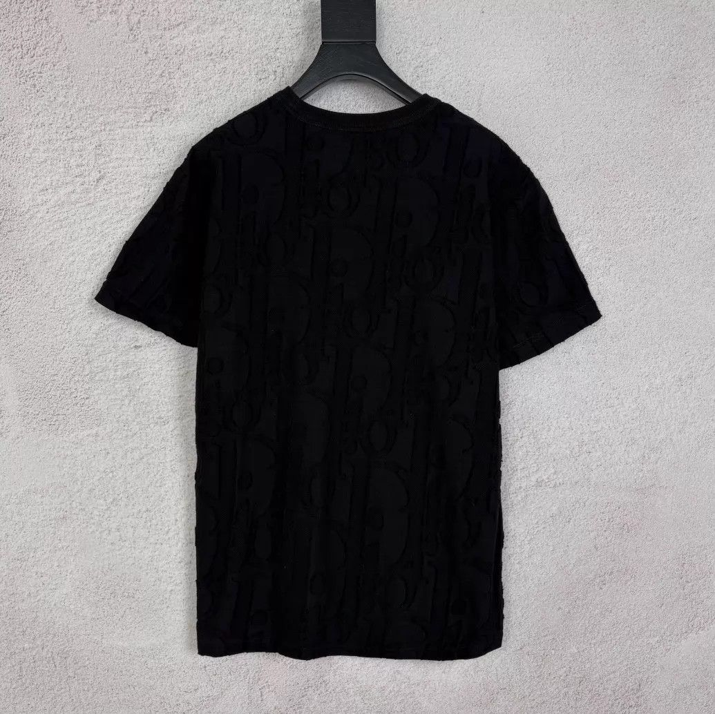 Dior Dior 26 New Embroidered Logo Knit Short Sleeve Black Women's Size S / US 4 / IT 40 - 2 Thumbnail