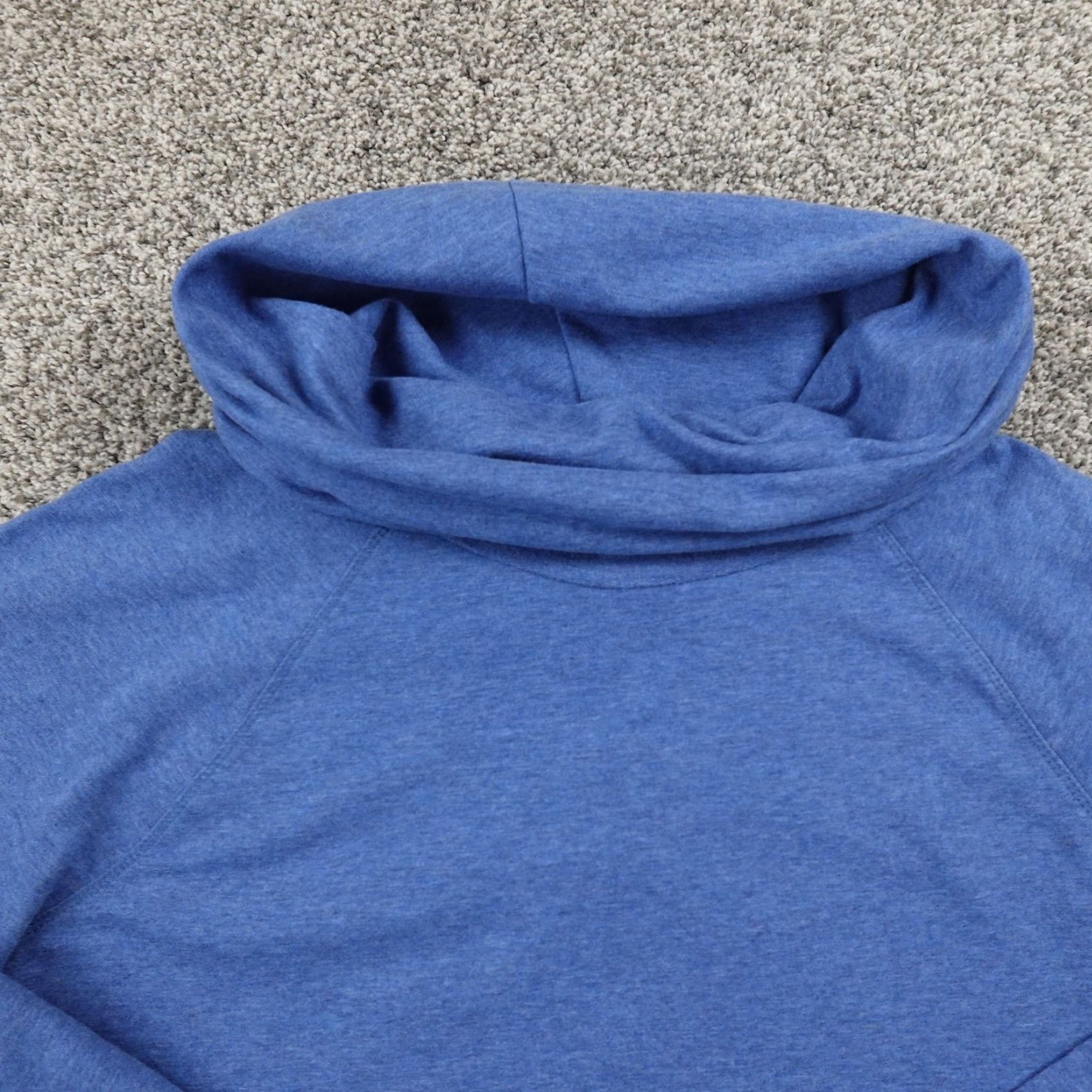 Vintage LL Bean Sweater Womens L Blue Cowl Neck Cozy Knit Sweatshirt Pullover Outdoors Size L / US 10 / IT 46 - 3 Thumbnail