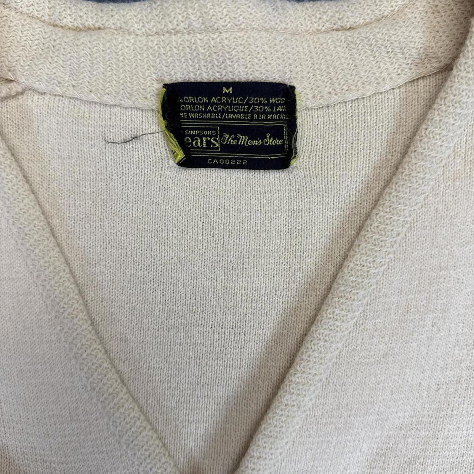 Sears Vintage Sears knit cardigan in a soft cream tone. Size US M / EU 48-50 / 2 - 3 Thumbnail