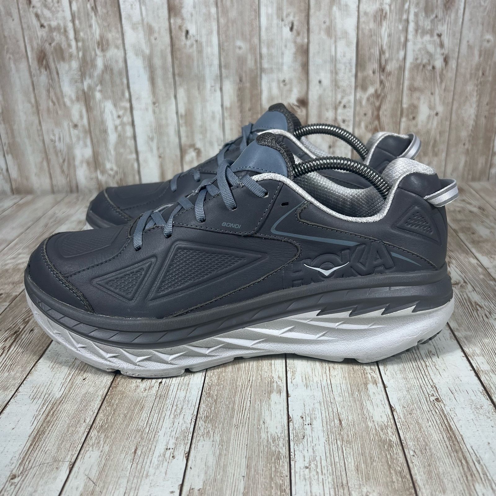 Hoka Hoka one one bondi leather gray Mens 10.5 Size US 10.5 / EU 43-44 - 2 Thumbnail