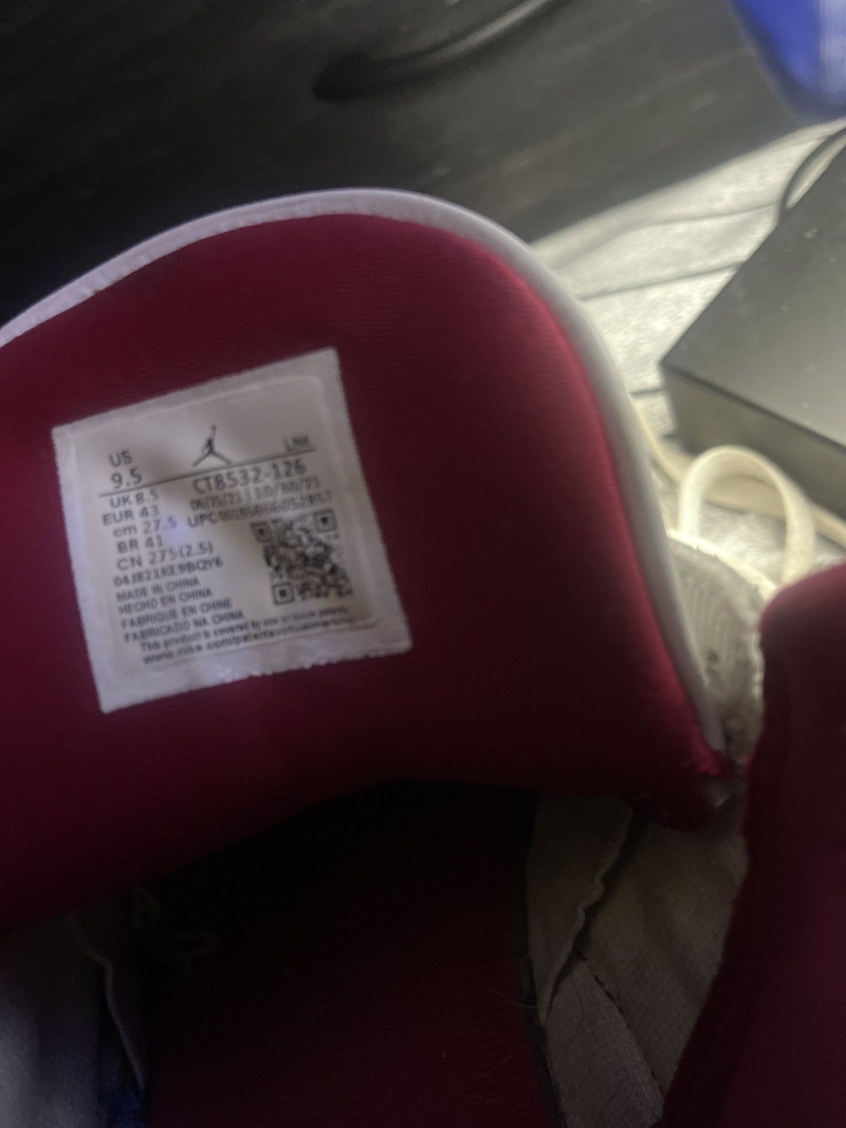 Jordan Brand Air Jordan 3 Retro 'Cardinal Red' Size US 9.5 / EU 42-43 - 5 Thumbnail