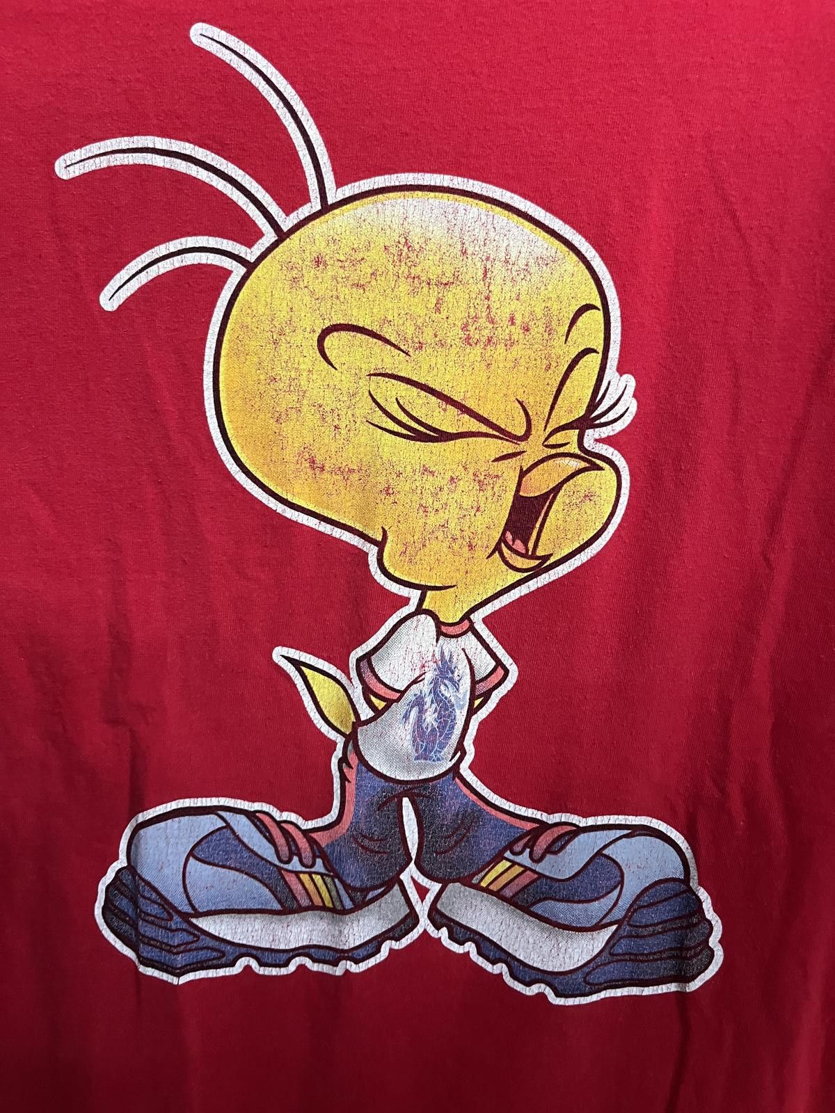 Designer Y2K Tweety Bird T-shirt - Looney Tunes 1998 Tee - XL Size US XL / EU 56 / 4 - 3 Thumbnail
