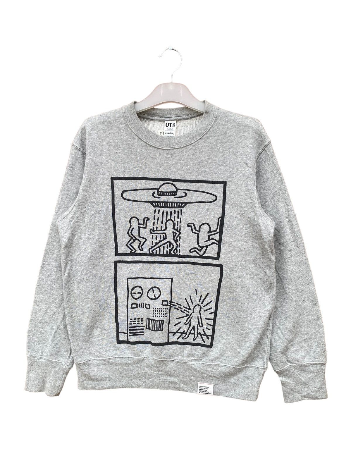 Keith Haring X Uniqlo Aliens Spellout Sweatshirt