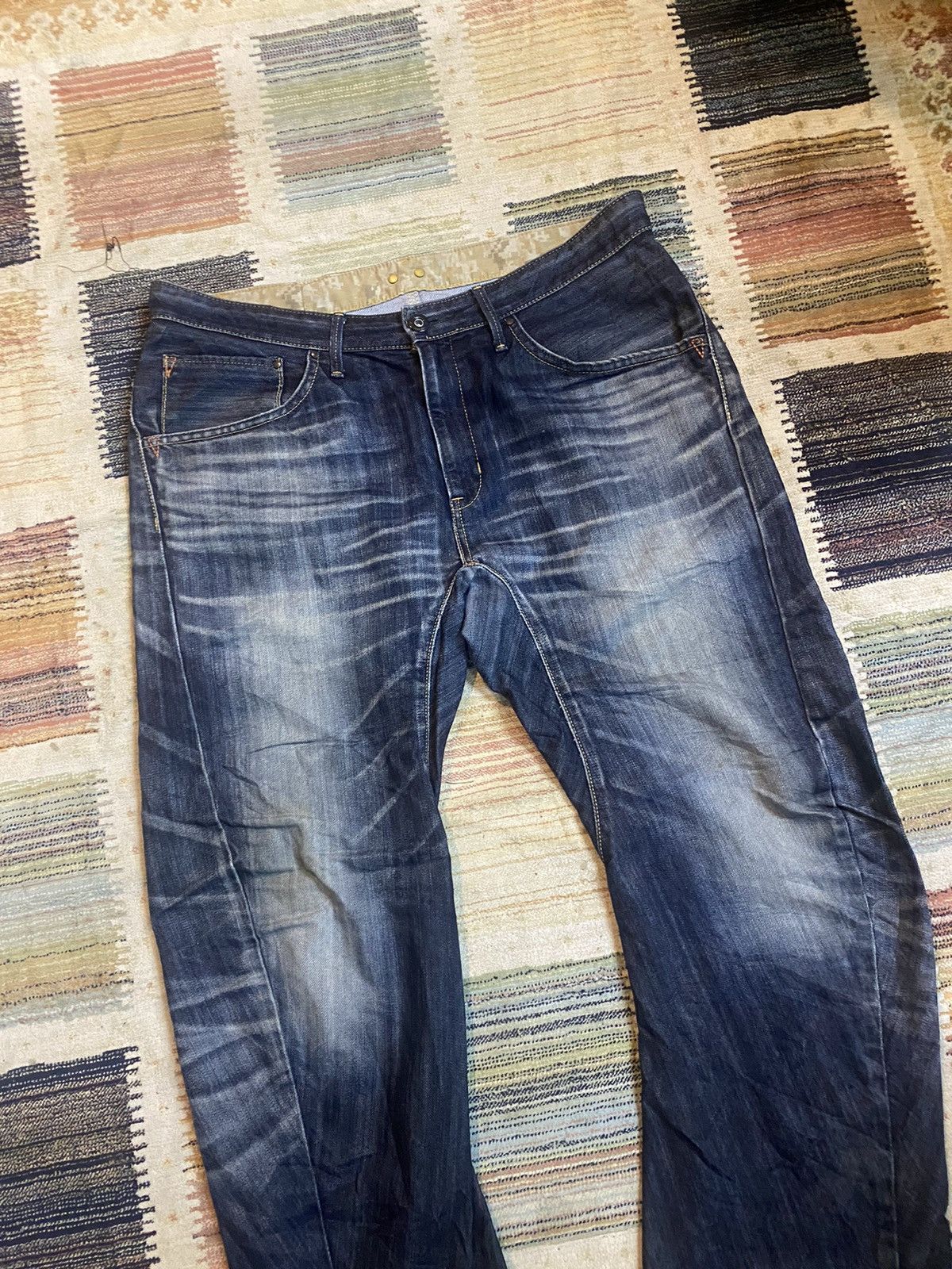 Edwin × Japanese Brand × Vintage 🇯🇵Vintage Distressed Edwin Pants Size US 38 / EU 54 - 3 Thumbnail
