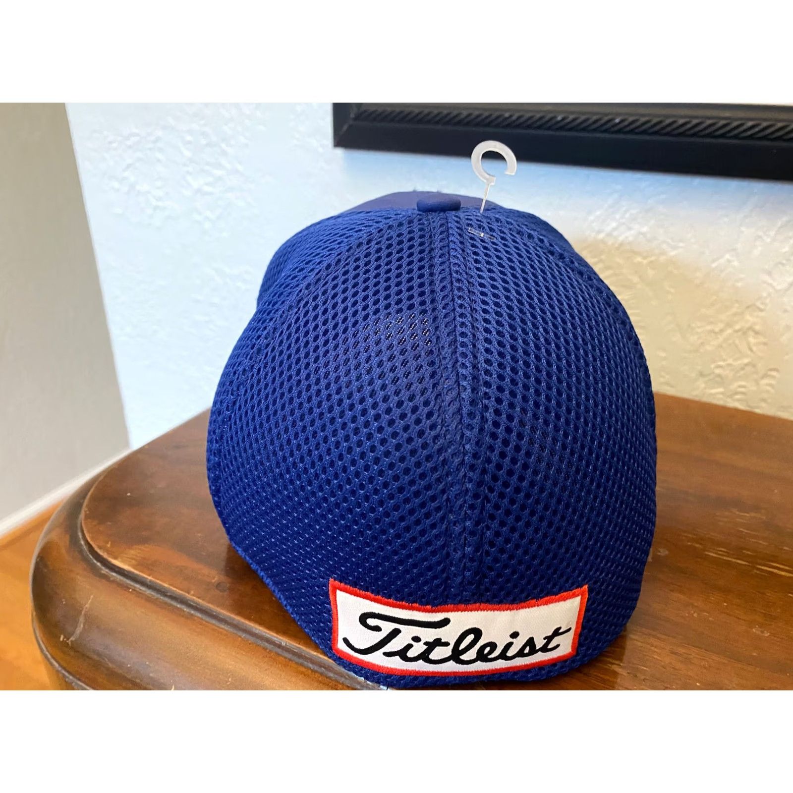 Titleist TITLEIST Golf Hat M/L Blue White New Era Fitted Cap Foot Joy Pro V1 Moisture Wicking breathable Mens Sport Casual Golf Cap Size ONE SIZE - 5 Thumbnail