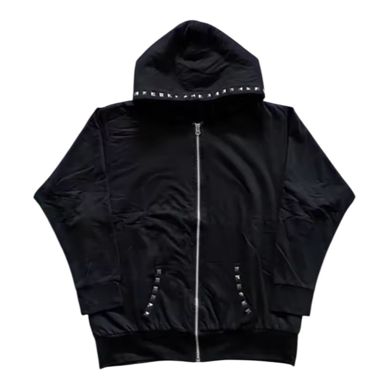 Japanese Brand Studded grunge black hoodie Size US M / EU 48-50 / 2 - 3 Thumbnail