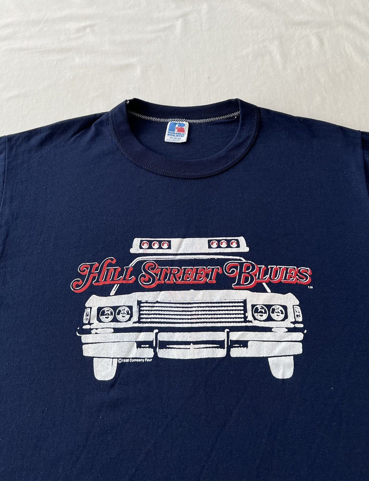 Vintage Vintage 1980 Hill Street Blues TV Show Movie Navy T-shirt Size US M / EU 48-50 / 2 - 3 Thumbnail
