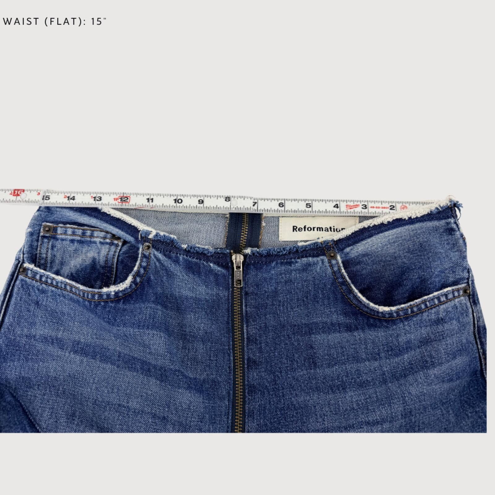 Other Reformation Zipper Jeans Medium Wash 28 Size 28" / US 6 / IT 42 - 6 Thumbnail