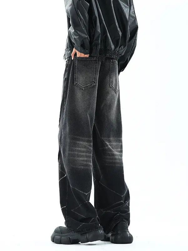 Japanese Brand × Jean Retro loose straight leg high street jeans Size US 32 / EU 48 - 3 Thumbnail