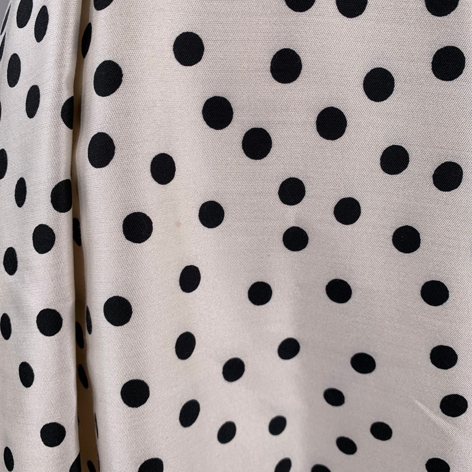 LK Bennett Size 2 Beige Black Wool Silk Polka Dot A-Line Dress Size XS / US 0-2 / IT 36-38 - 4 Thumbnail