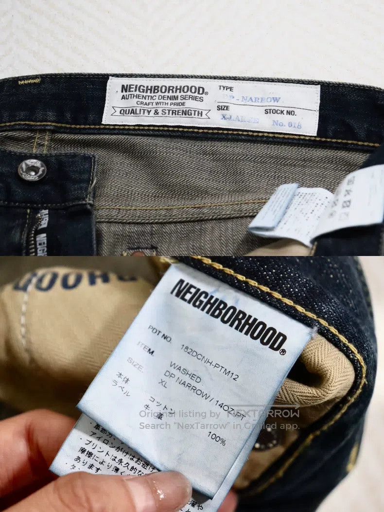 Neighborhood Neighborhood size XL Washed Denim Jeans Washed DP Narrow J Size US 27 - 8 Thumbnail