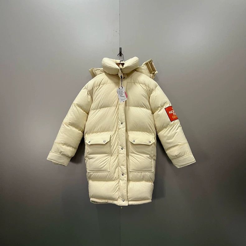 Gucci Gucci Co-branded beige sleeve logo down jacket Size XXS / US 00 / IT 34 - 1 Thumbnail