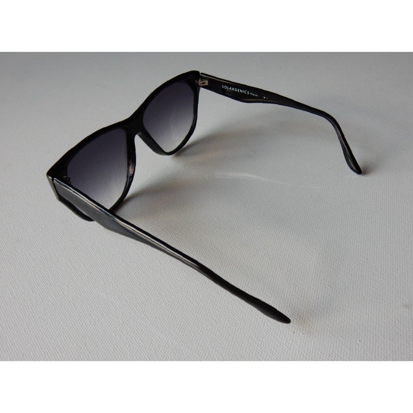 Vintage VINTAGE Solargenics Sunglasses Men's Black Italy 80s Retro Accessories Size ONE SIZE - 4 Thumbnail