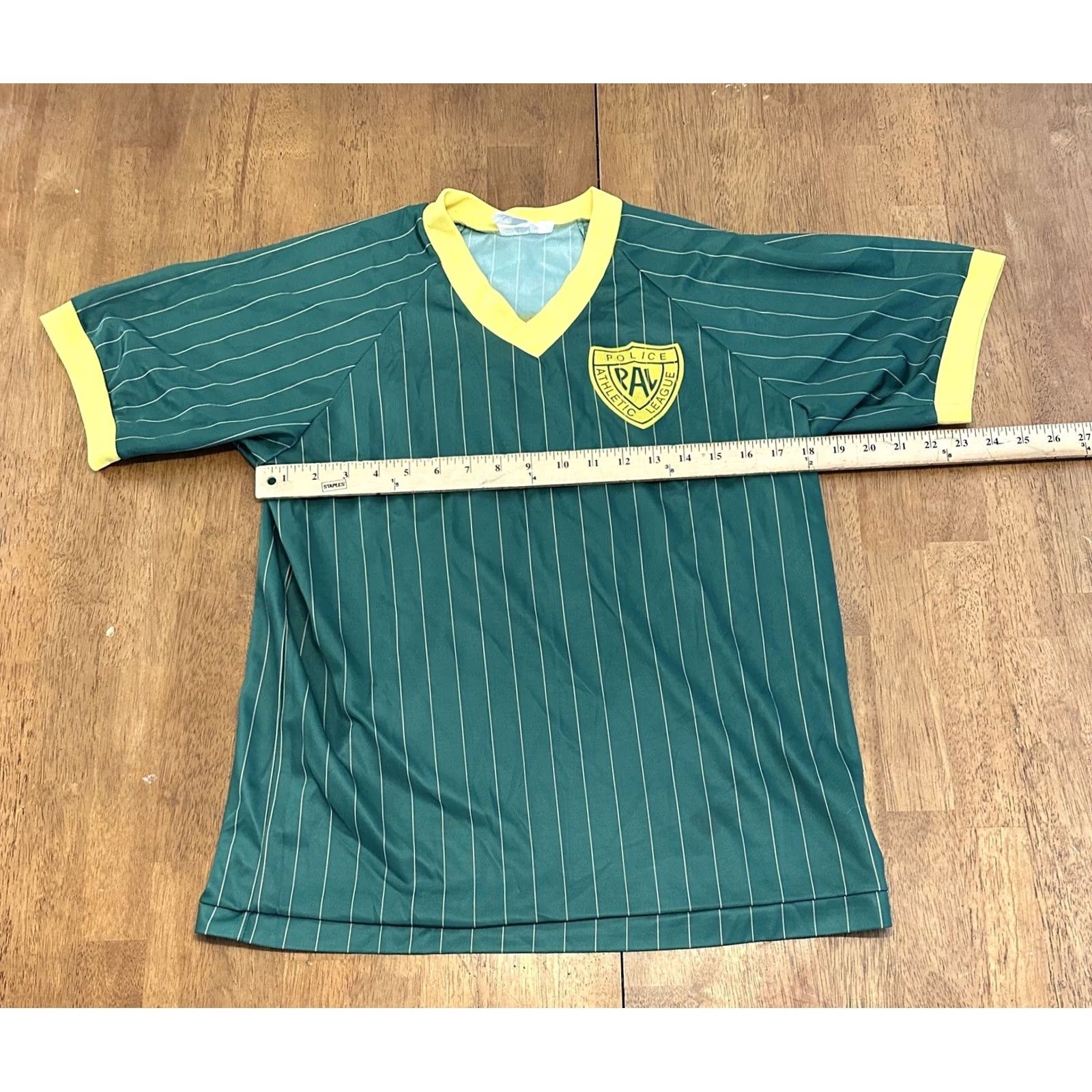 Vintage VINTAGE Police Athletic League Soccer Jersey Medium 90s Green Made In USA Mens Size US M / EU 48-50 / 2 - 5 Thumbnail