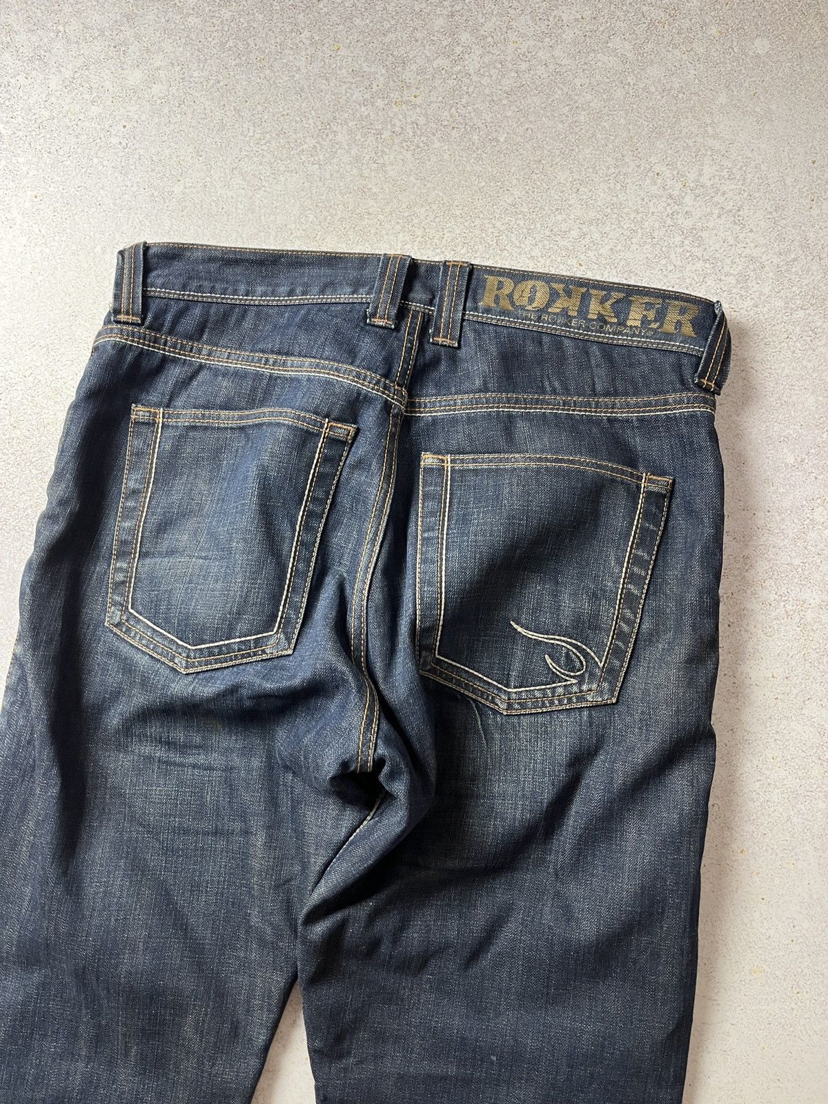 THE ROKKER COMPANY Rokker Company Selvedge Raw Denim Motorcycle Jeans Size US 32 / EU 48 - 3 Thumbnail