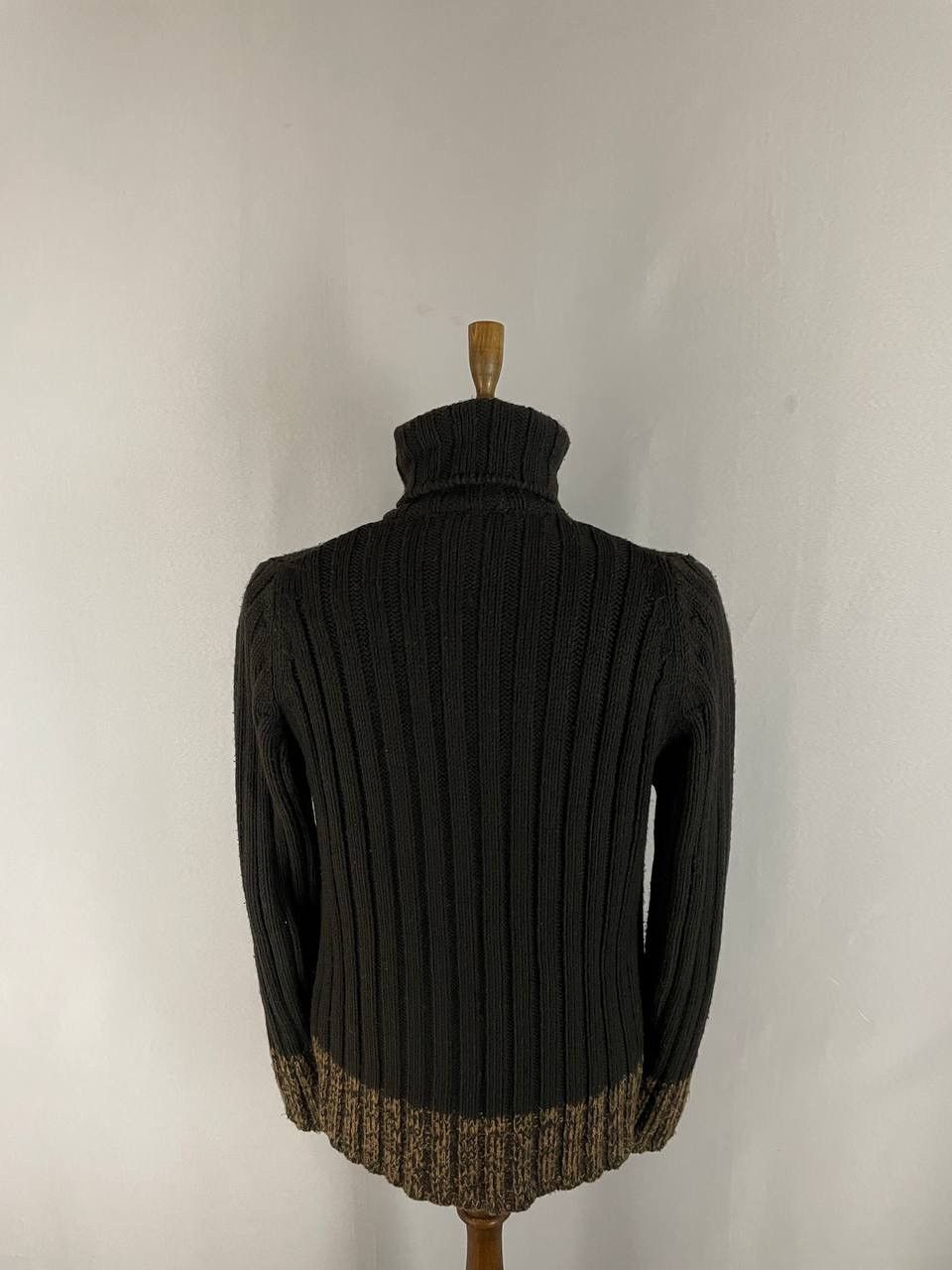 Dolce & Gabbana Dolce&Gabbana Sweater Brown Zip Wool Size US XL / EU 56 / 4 - 8 Thumbnail