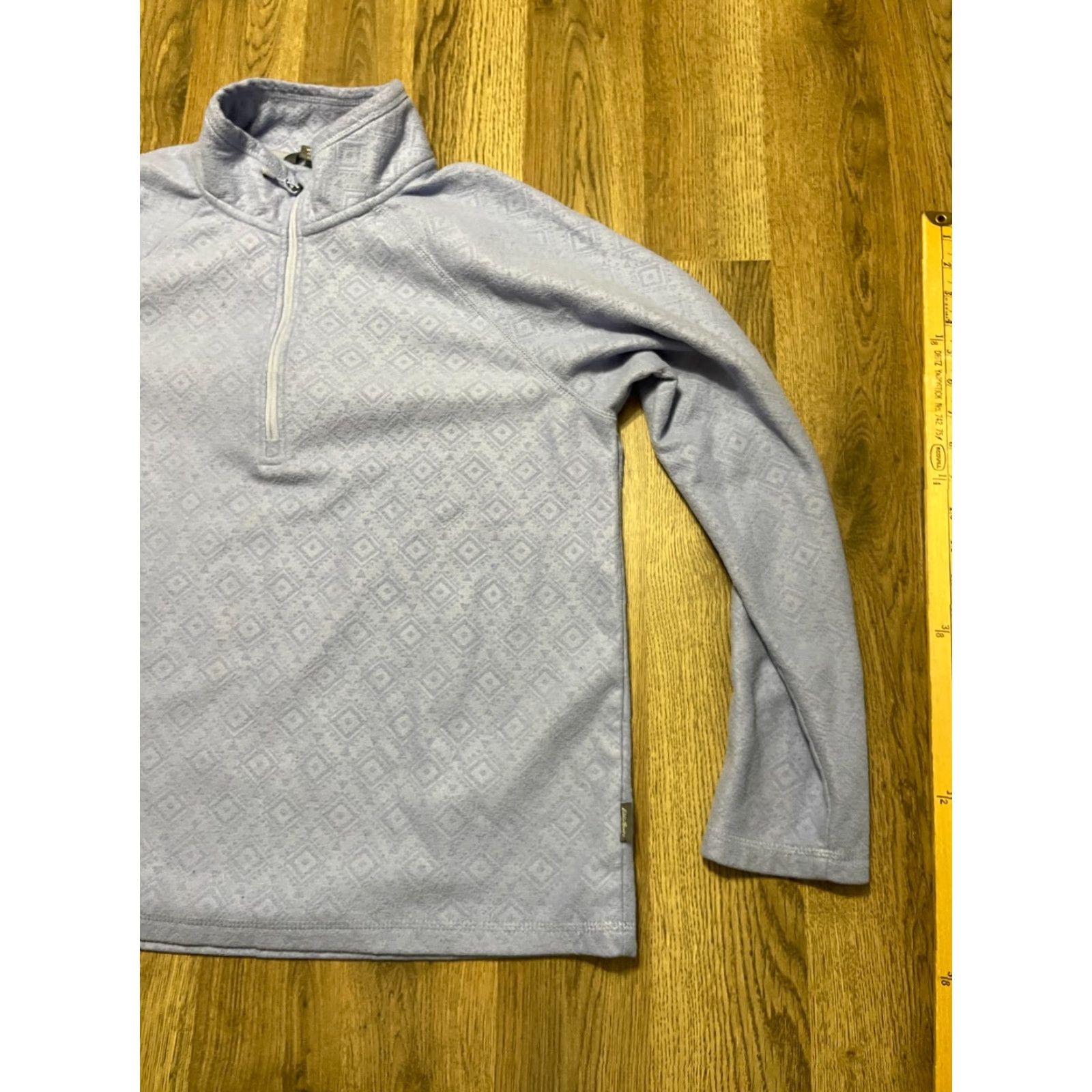 Eddie Bauer Eddie Bauer Shirt Women's Large Purple Long Sleeve 1/4 Zip Activewear T-Shirt Size L / US 10 / IT 46 - 4 Thumbnail