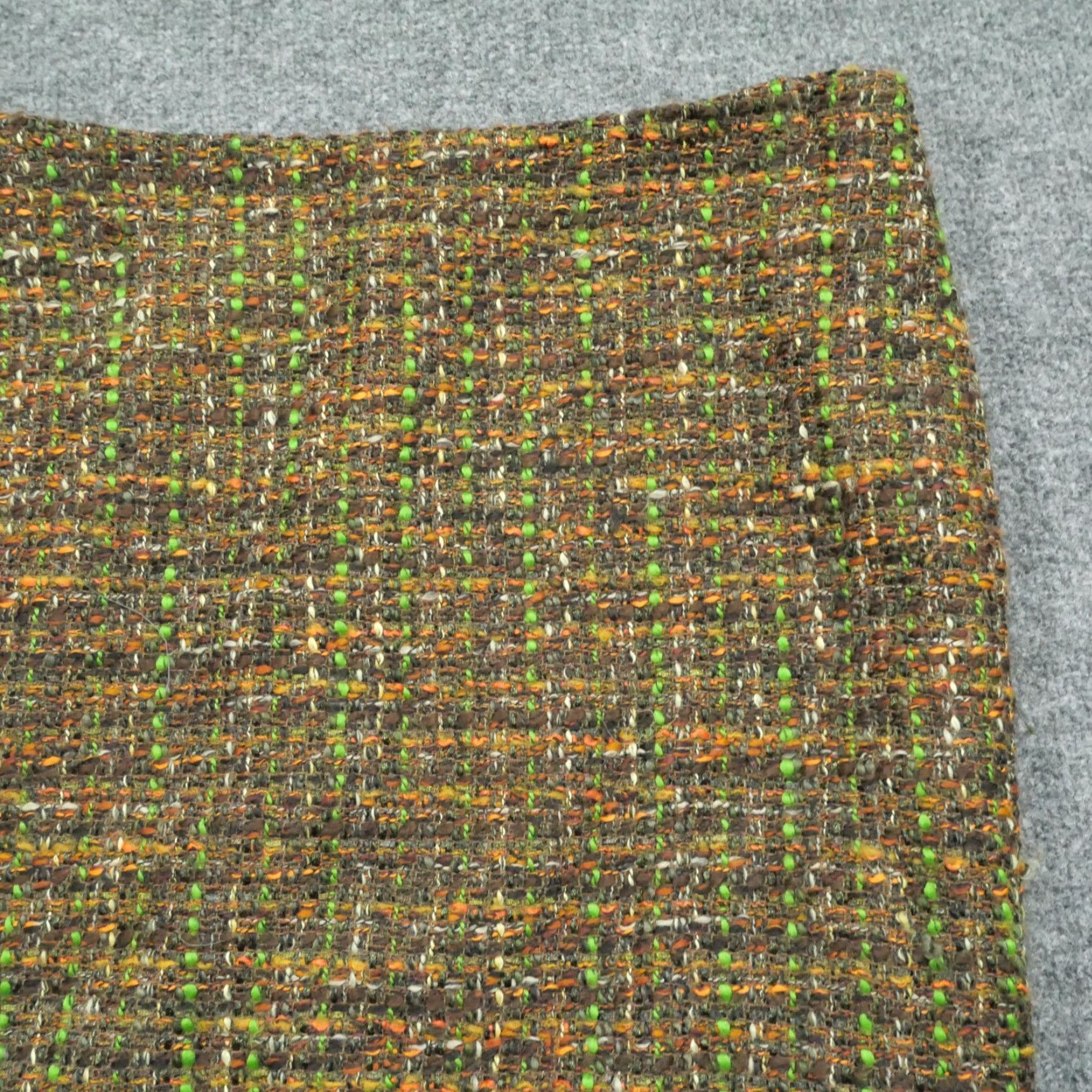 Talbots Talbots Skirt Womens 6 Brown Green Orange Tweed Straight Business Size 28" / US 6 / IT 42 - 3 Thumbnail