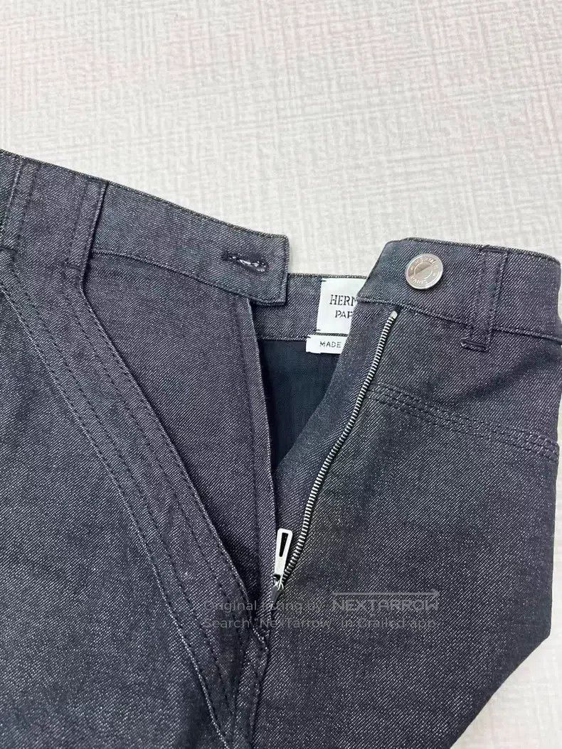 Hermes Hermes Solid color denim skirt Size 25" / US 0 / IT 36 - 3 Thumbnail