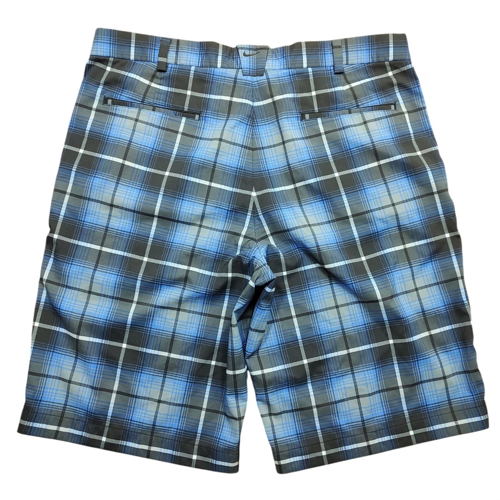 Nike Nike Golf Tour Performance Dri Mens Shorts 36 Plaid Blue Black 648319-480 Size US 36 / EU 52 - 2 Thumbnail