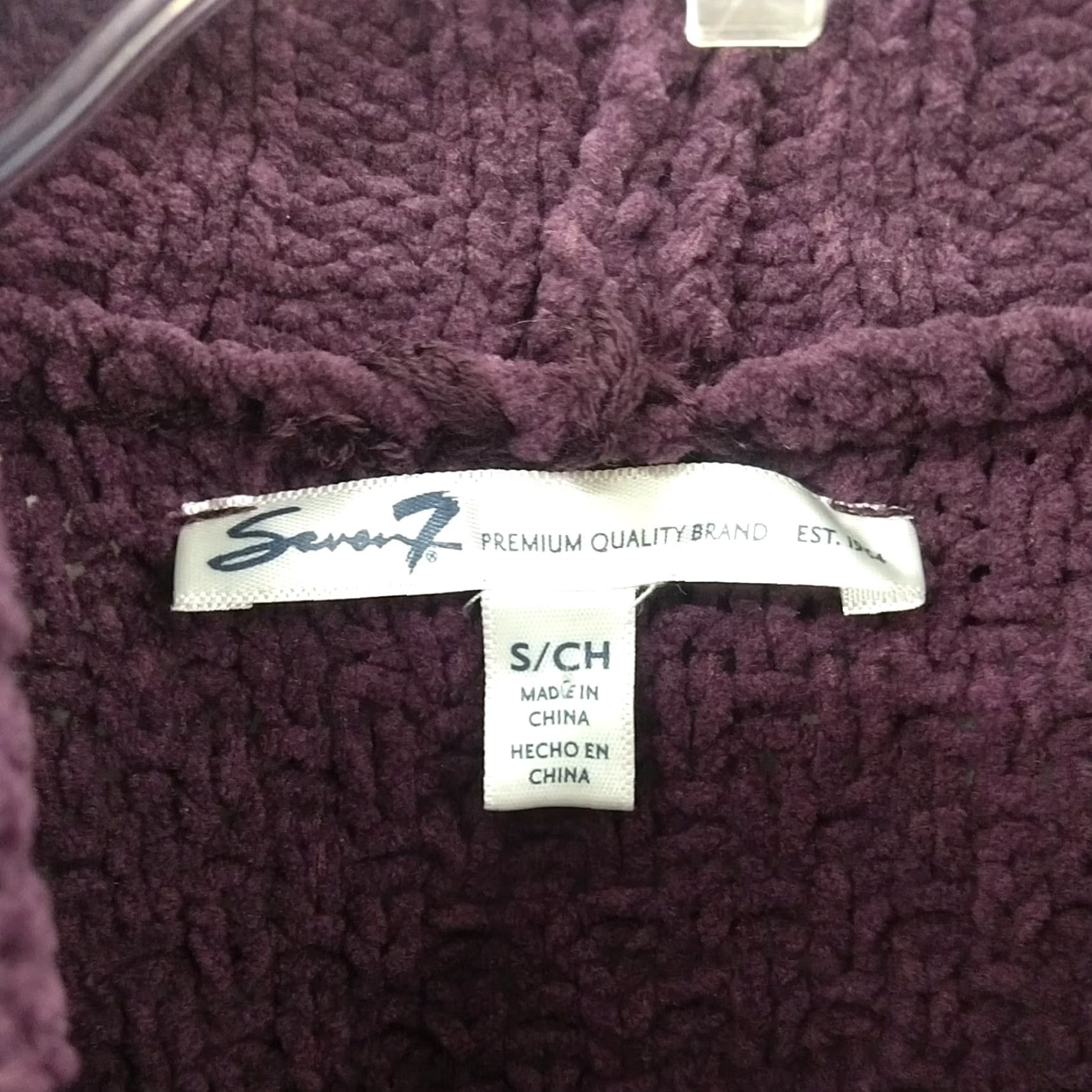 Vintage Seven7 Sweater Womens Small Purple Chunky Knit Turtleneck Balloon Sleeve Size S / US 4 / IT 40 - 6 Thumbnail