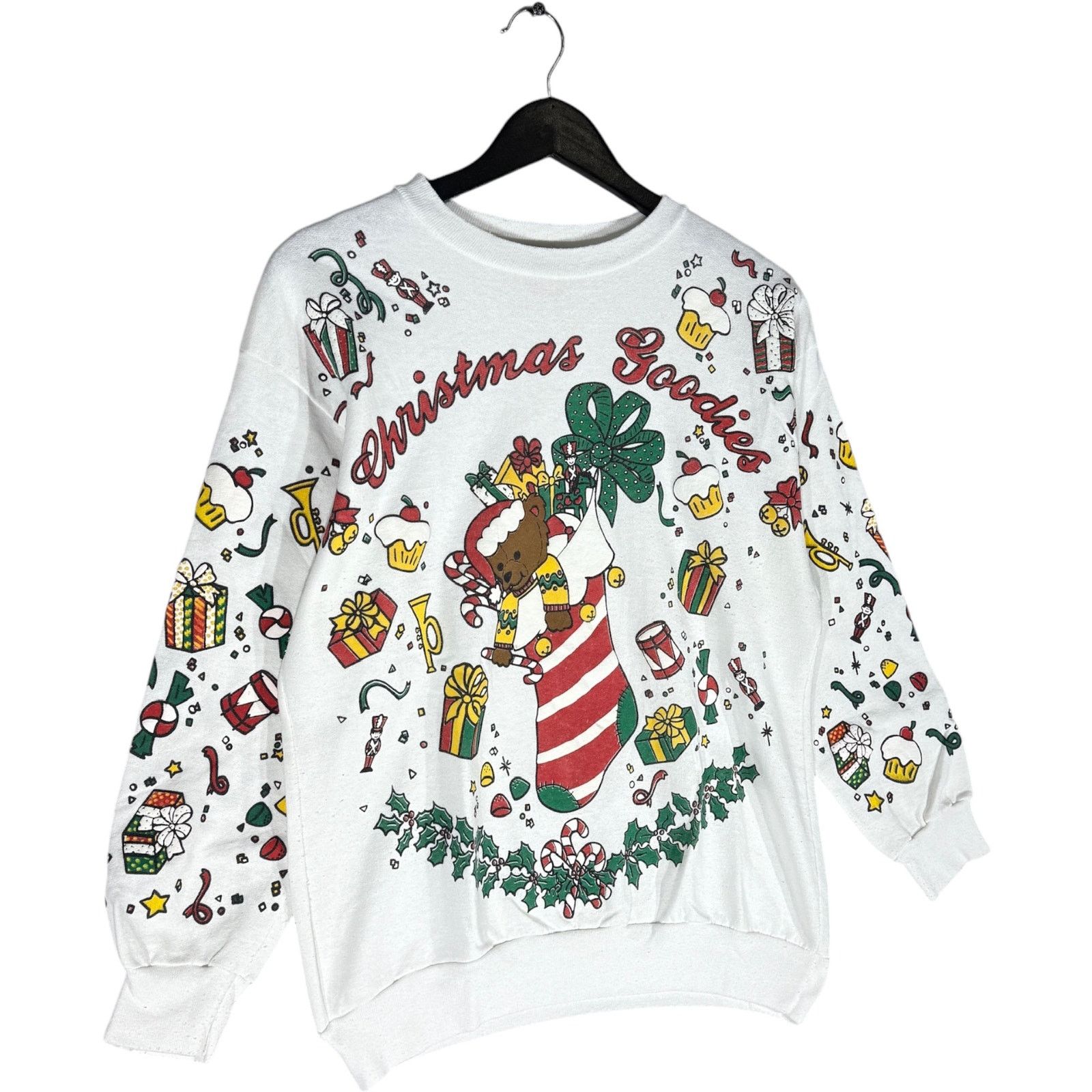 Vintage Vintage "Christmas Goodies" AOP Crewneck 90s Size US S / EU 44-46 / 1 - 4 Thumbnail